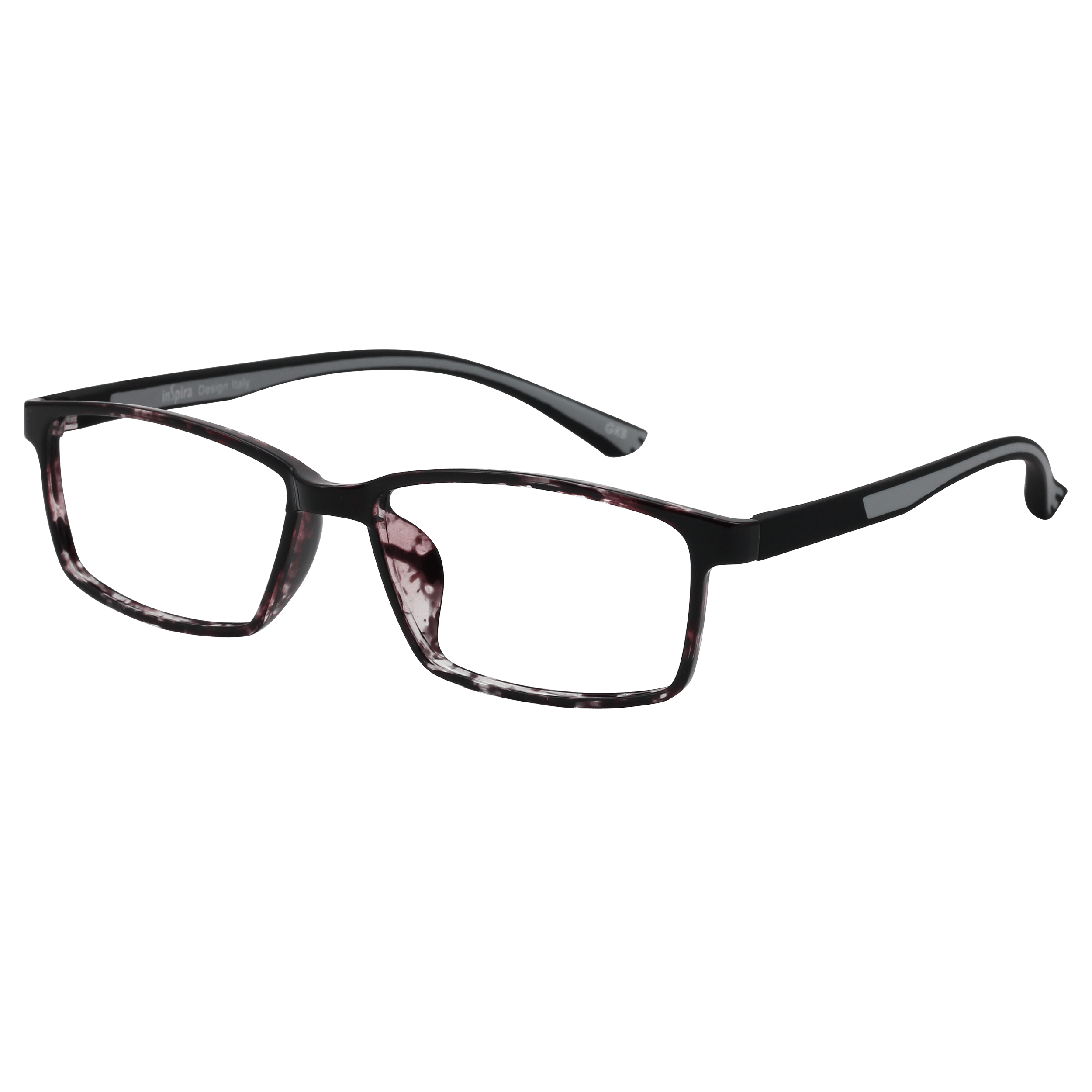 Inspira 6118R Frame Black Unisex Full Rubber Frame — Black frame — view 1