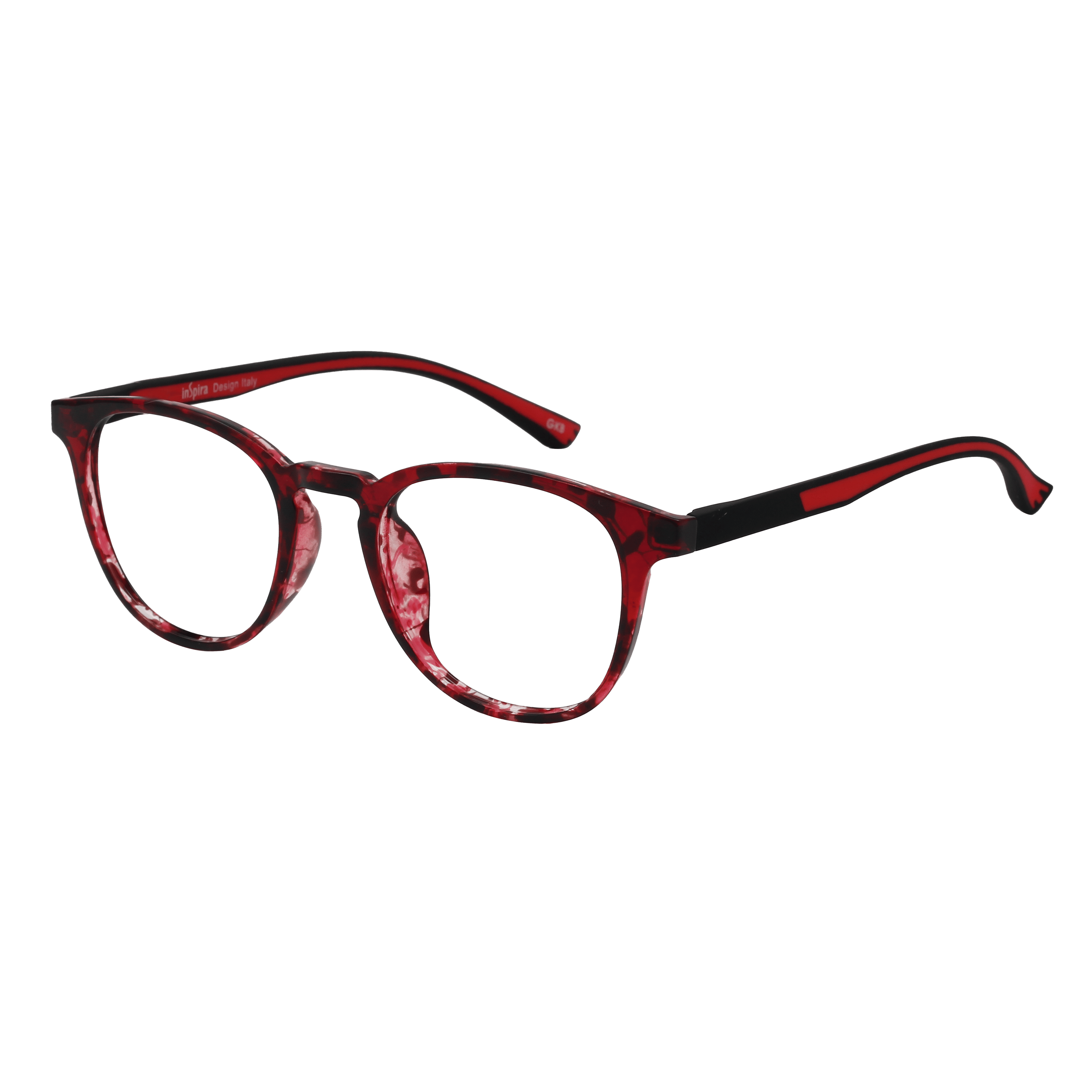 Inspira 6018R Frame Red Unisex Full Rubber — Red frame
