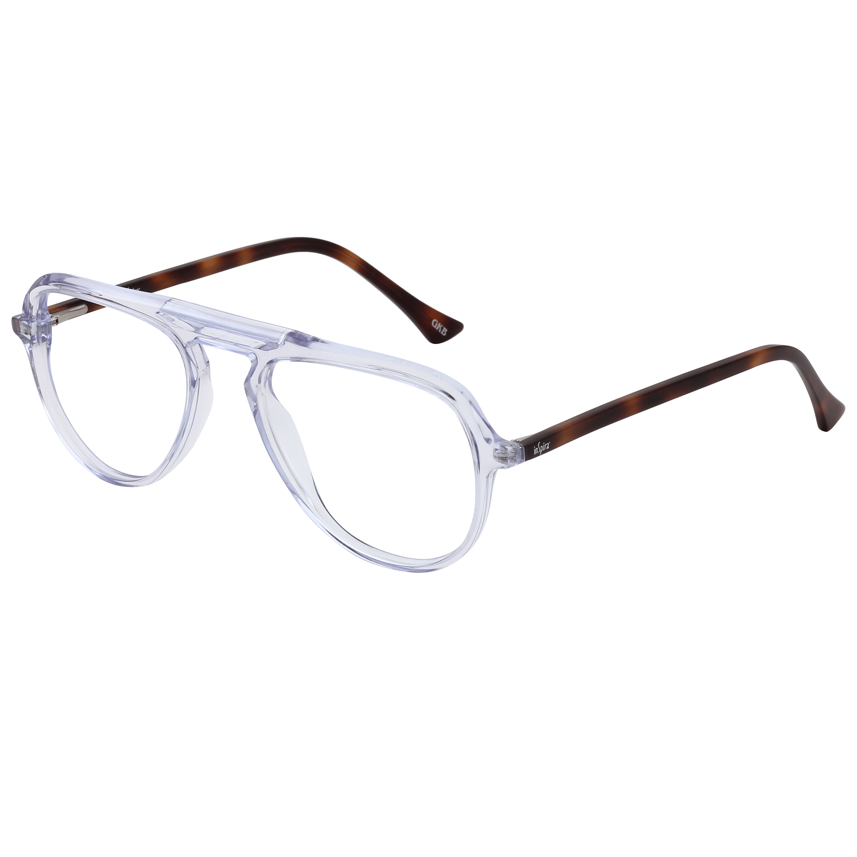 Inspira 0220D Frame Transparent Unisex Full Shell — Transparent frame