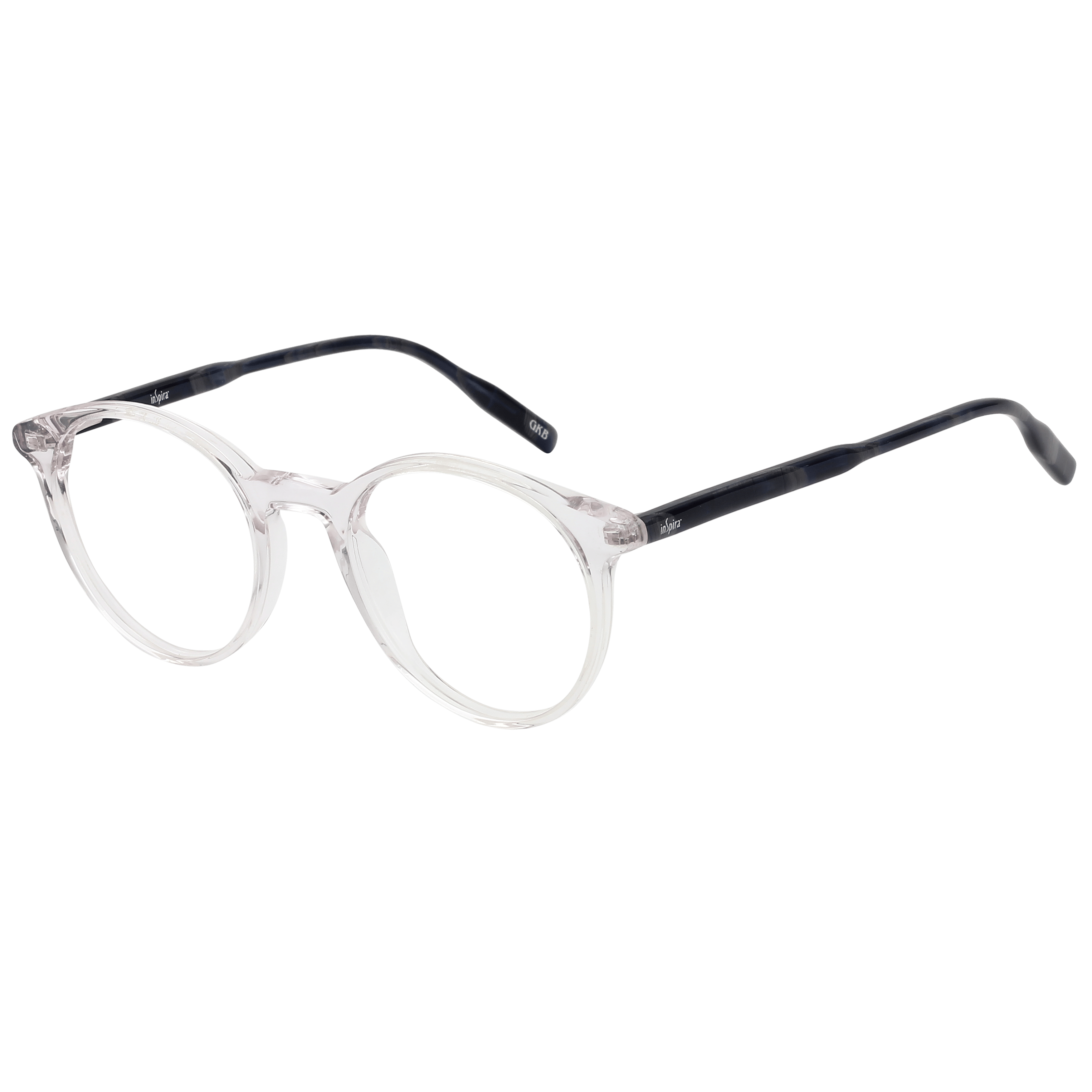 Inspira 0320D Frame Transparent Unisex Full Shell — Transparent frame