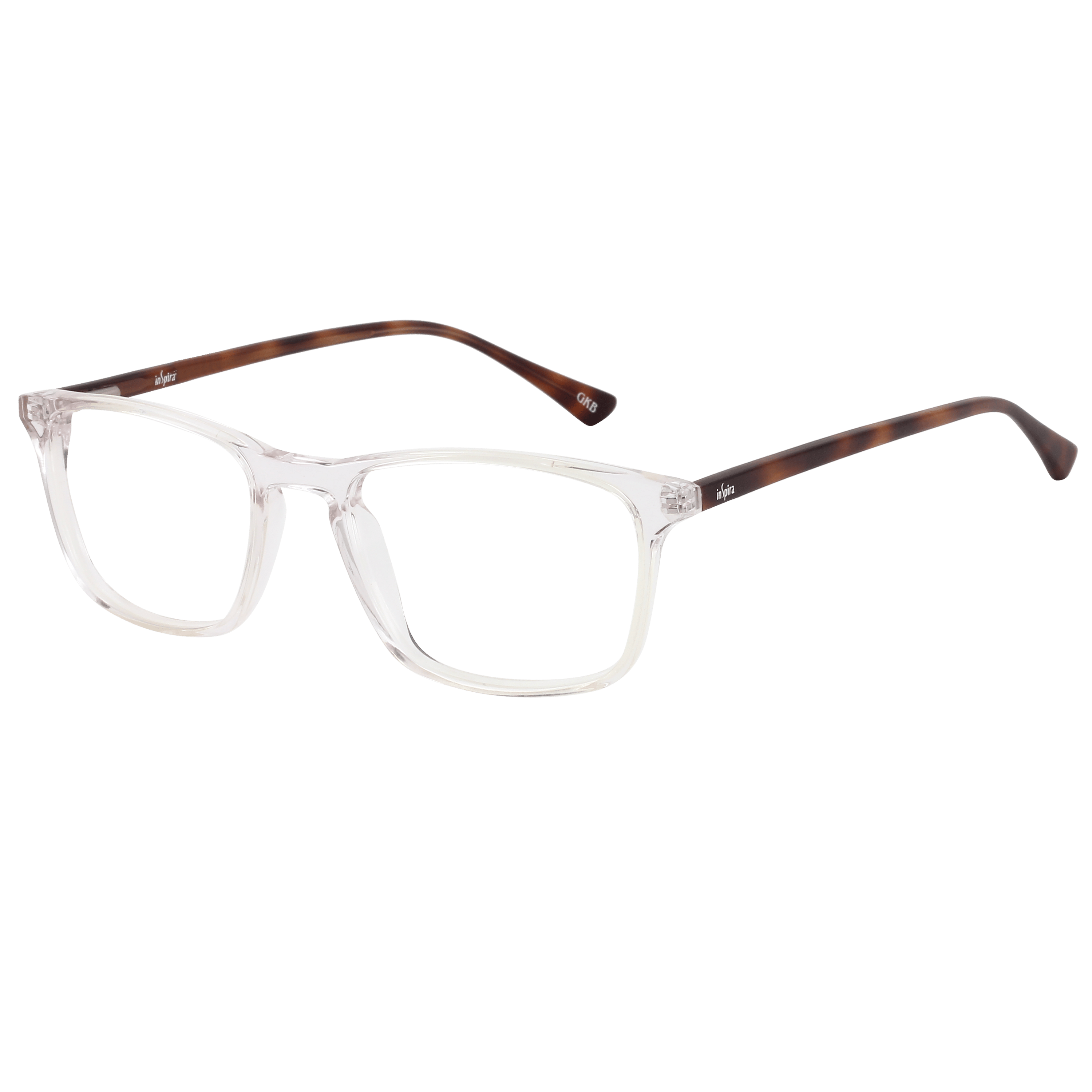 Inspira F2636 Frame Transparent Unisex Full Shell — Transparent frame