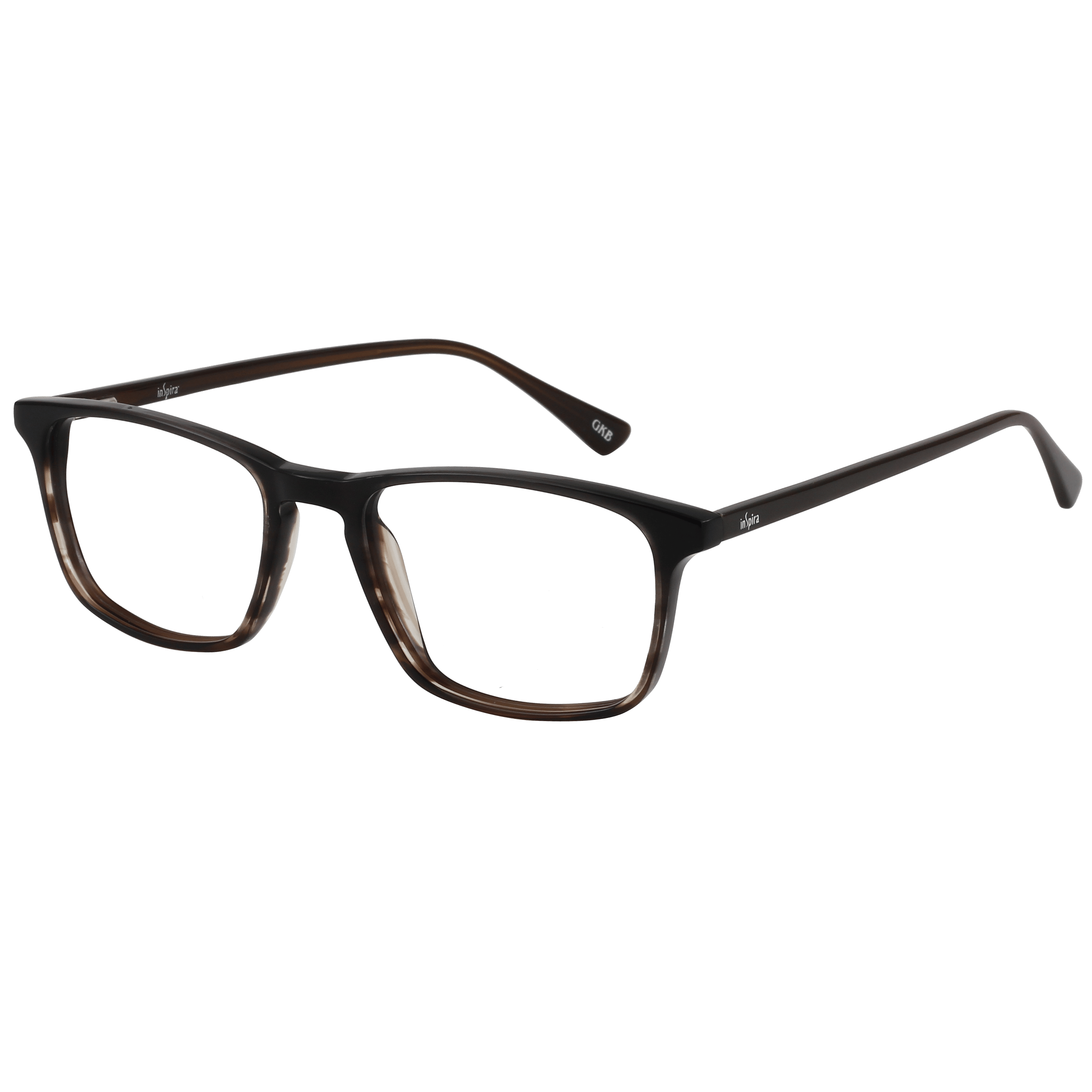 Inspira F2636 Frame Brown Unisex Full Shell — Brown frame
