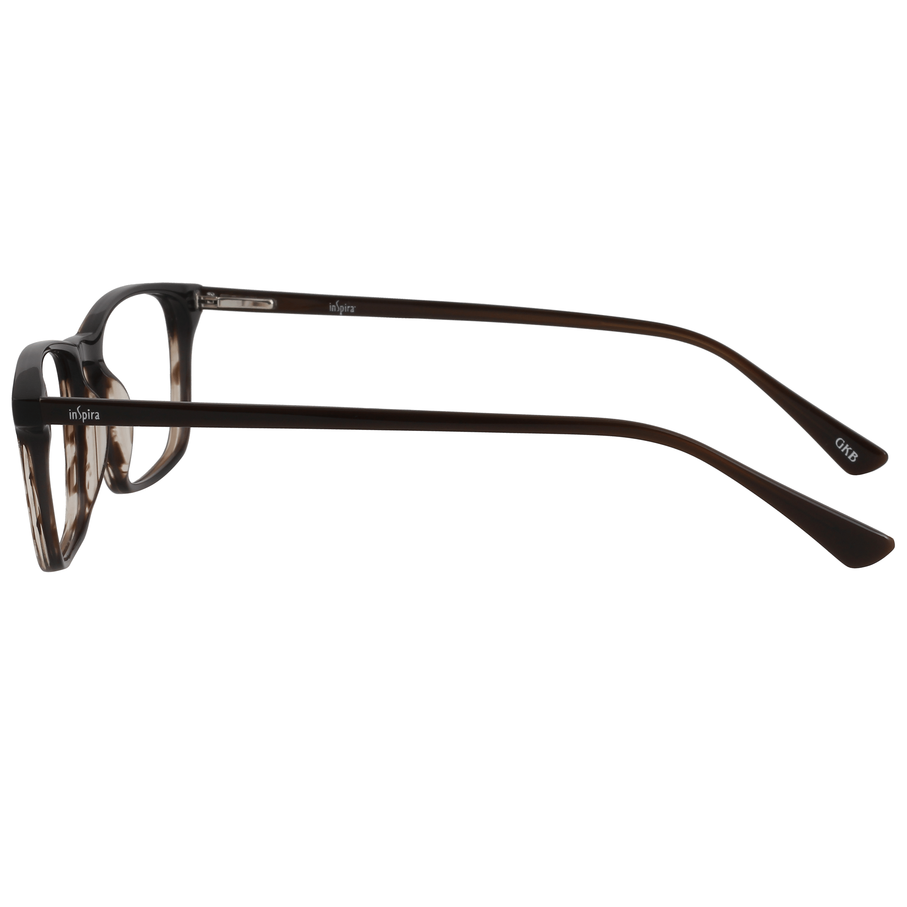 Inspira F2636 Frame Brown Unisex Full Shell Frame — Brown frame — view 3