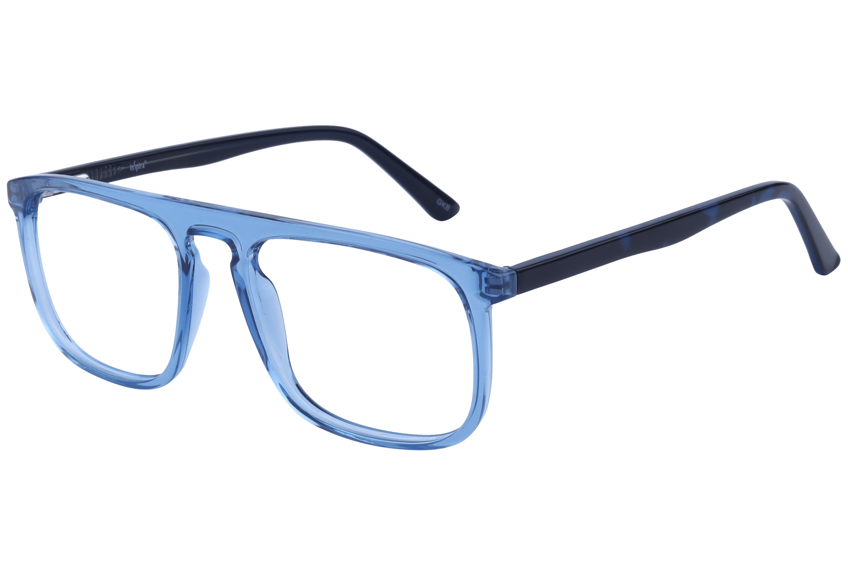 Inspira 1008 Frame Blue Male Full Shell — Blue frame
