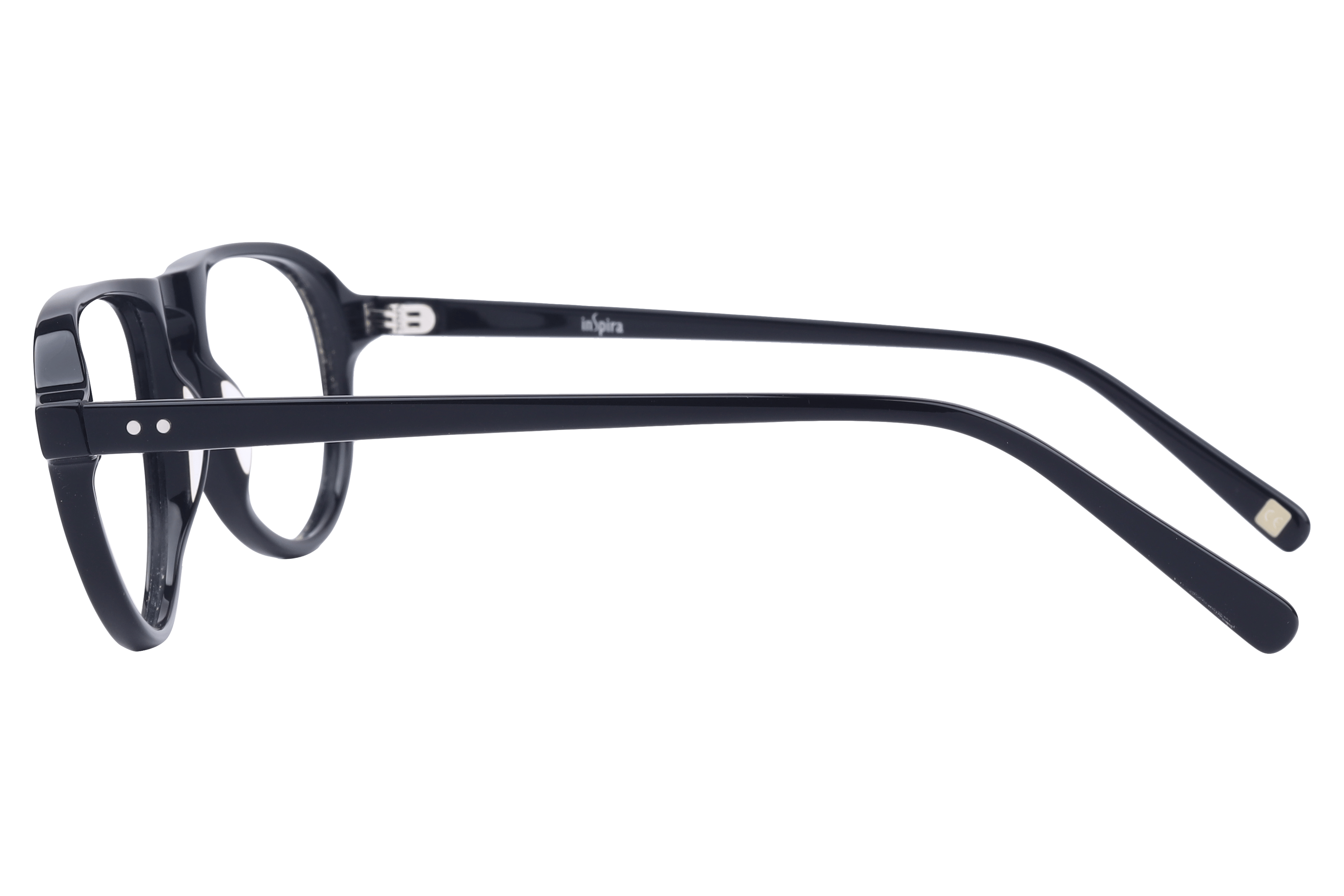 Inspira AS8085 Frame Black Male Full Shell Frame — Black frame — view 3