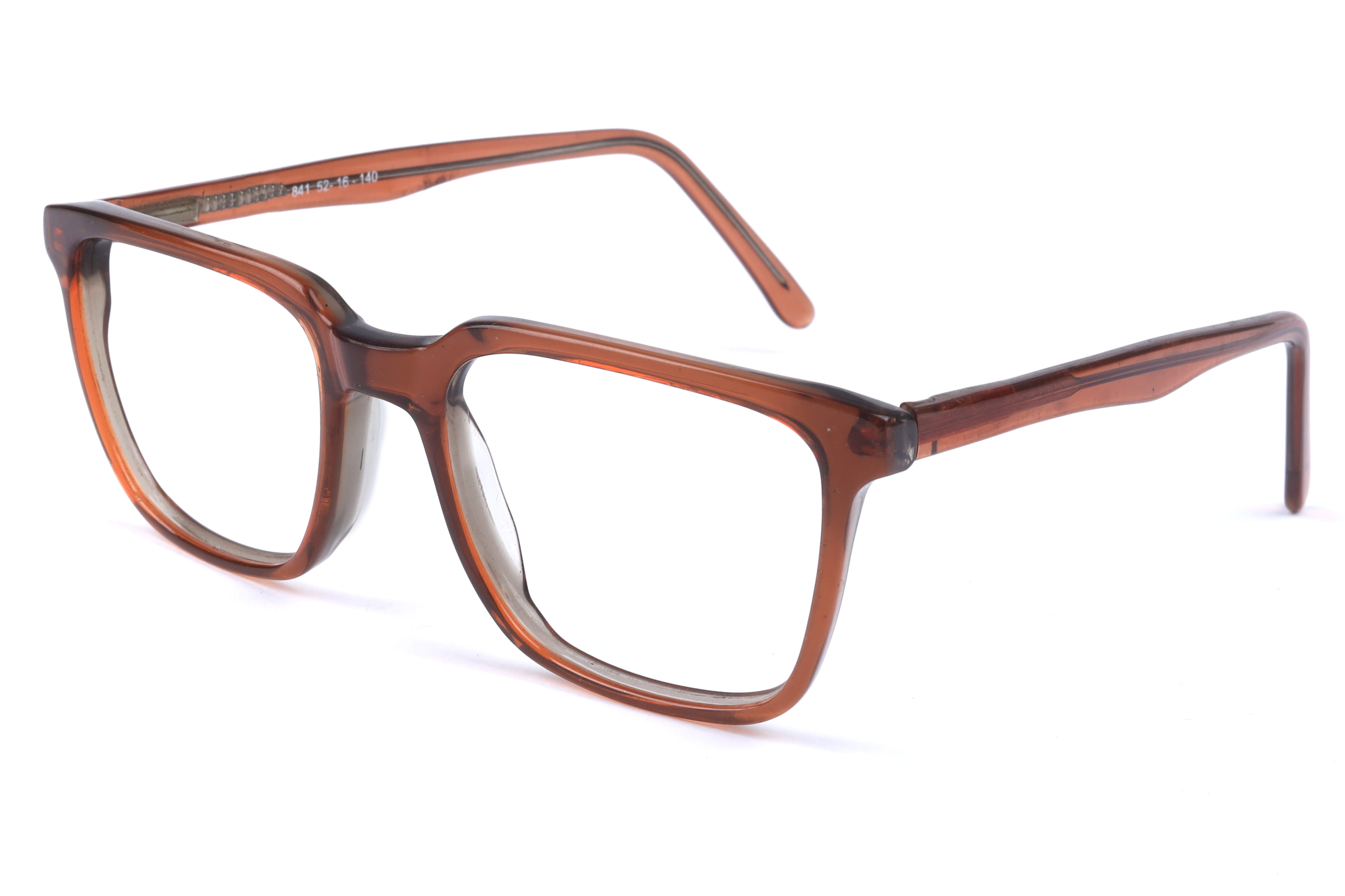 Inspira M-841 Frame Brown Male Full Shell Frame — Brown frame — view 1