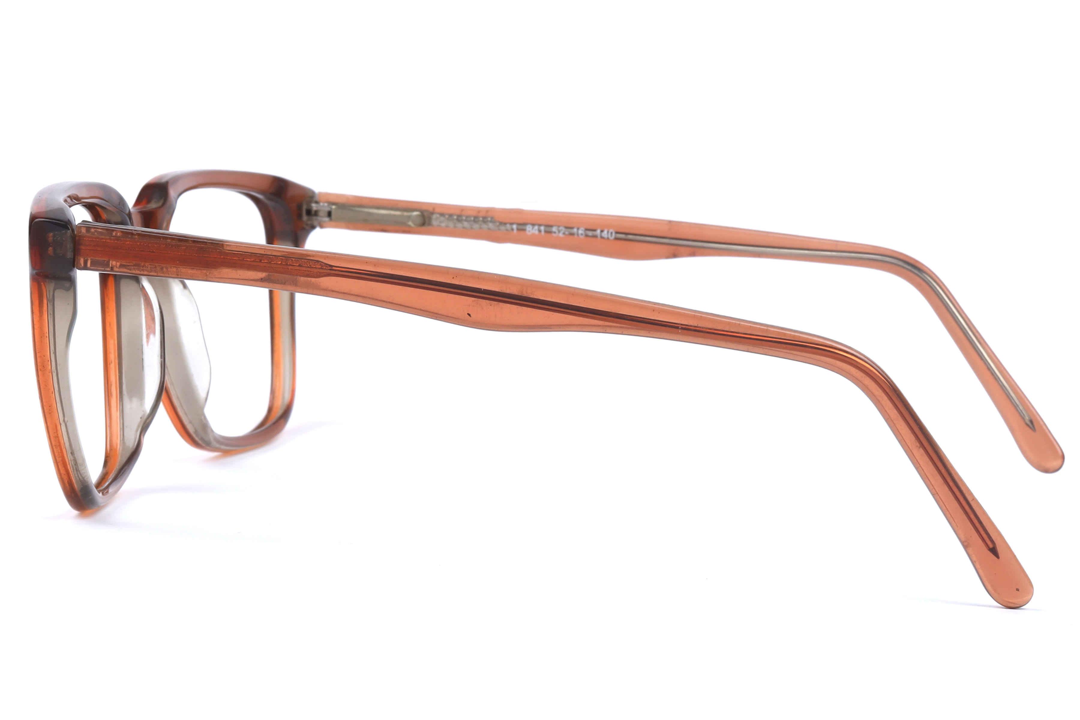 Inspira M-841 Frame Brown Male Full Shell Frame — Brown frame — view 3