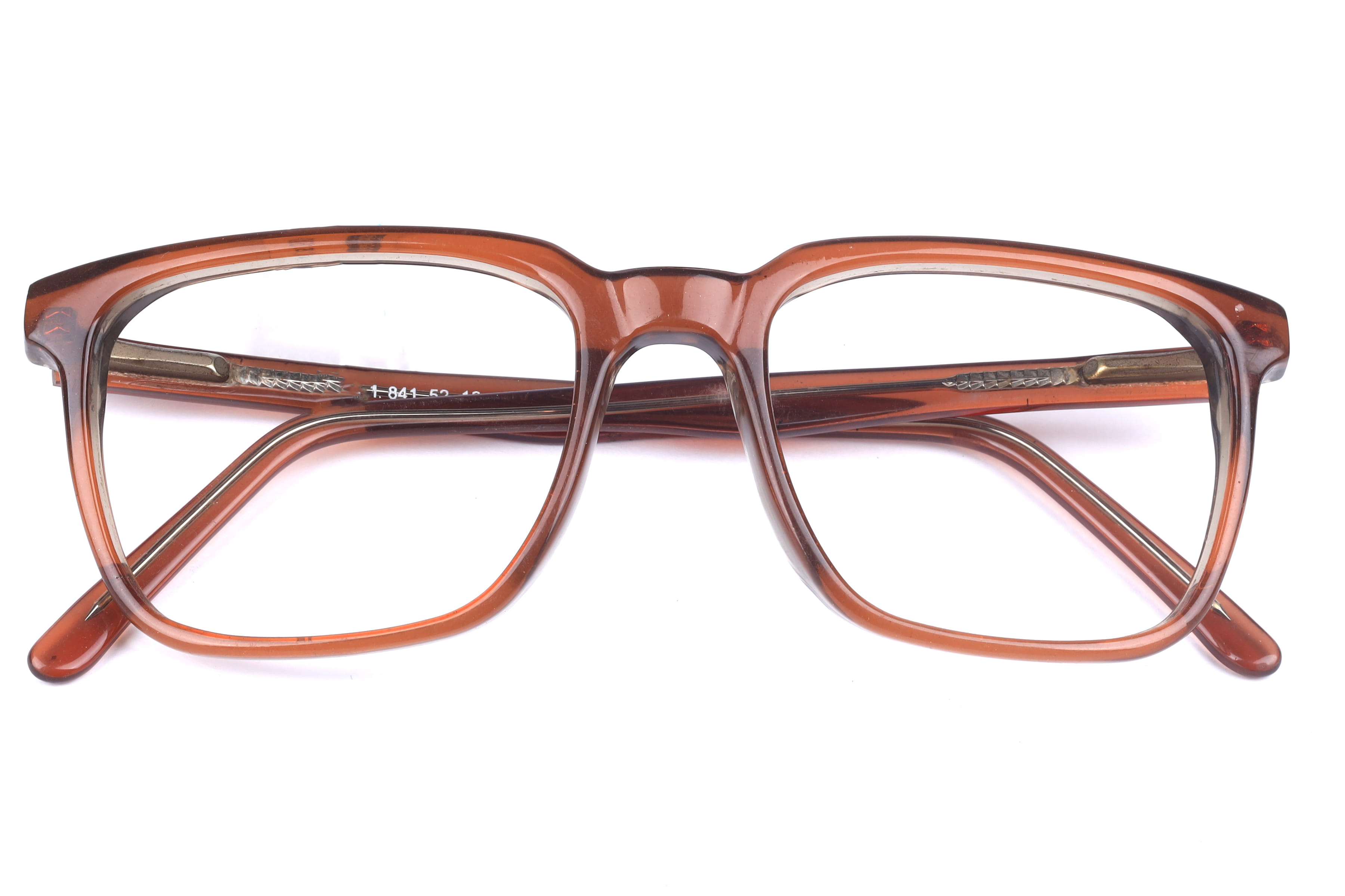 Inspira M-841 Frame Brown Male Full Shell Frame — Brown frame — view 4