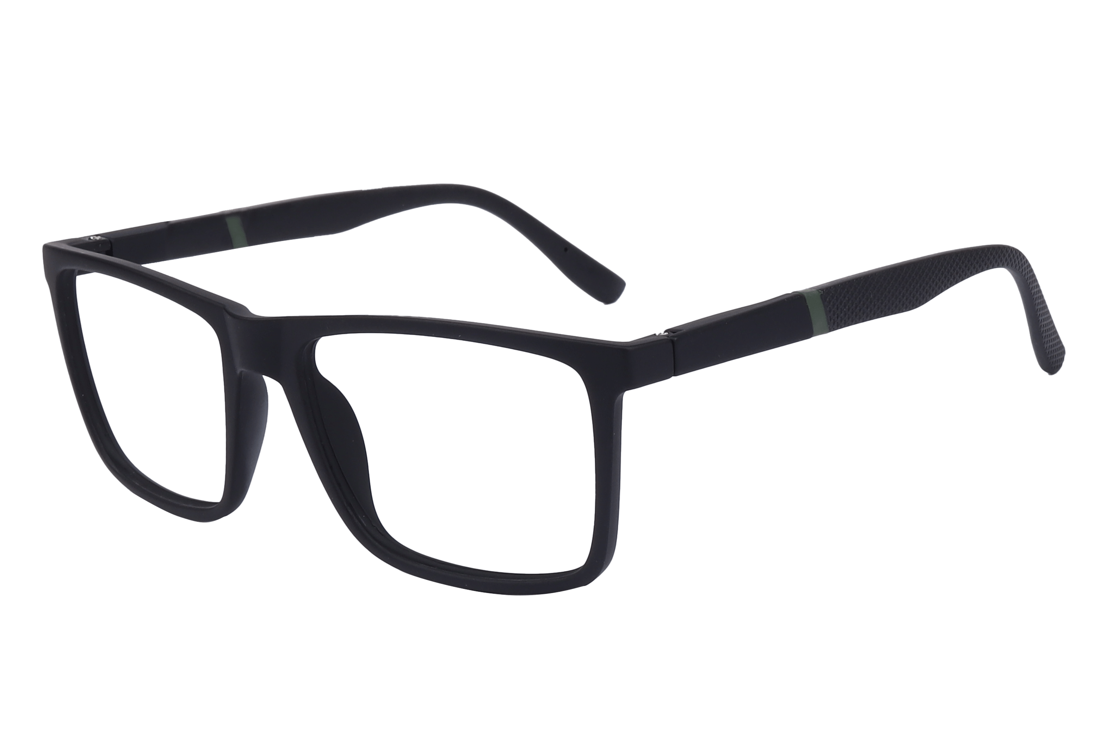 Inspira 6204 Frame Matt Black Male Full Shell Frame — Matt Black frame — view 1