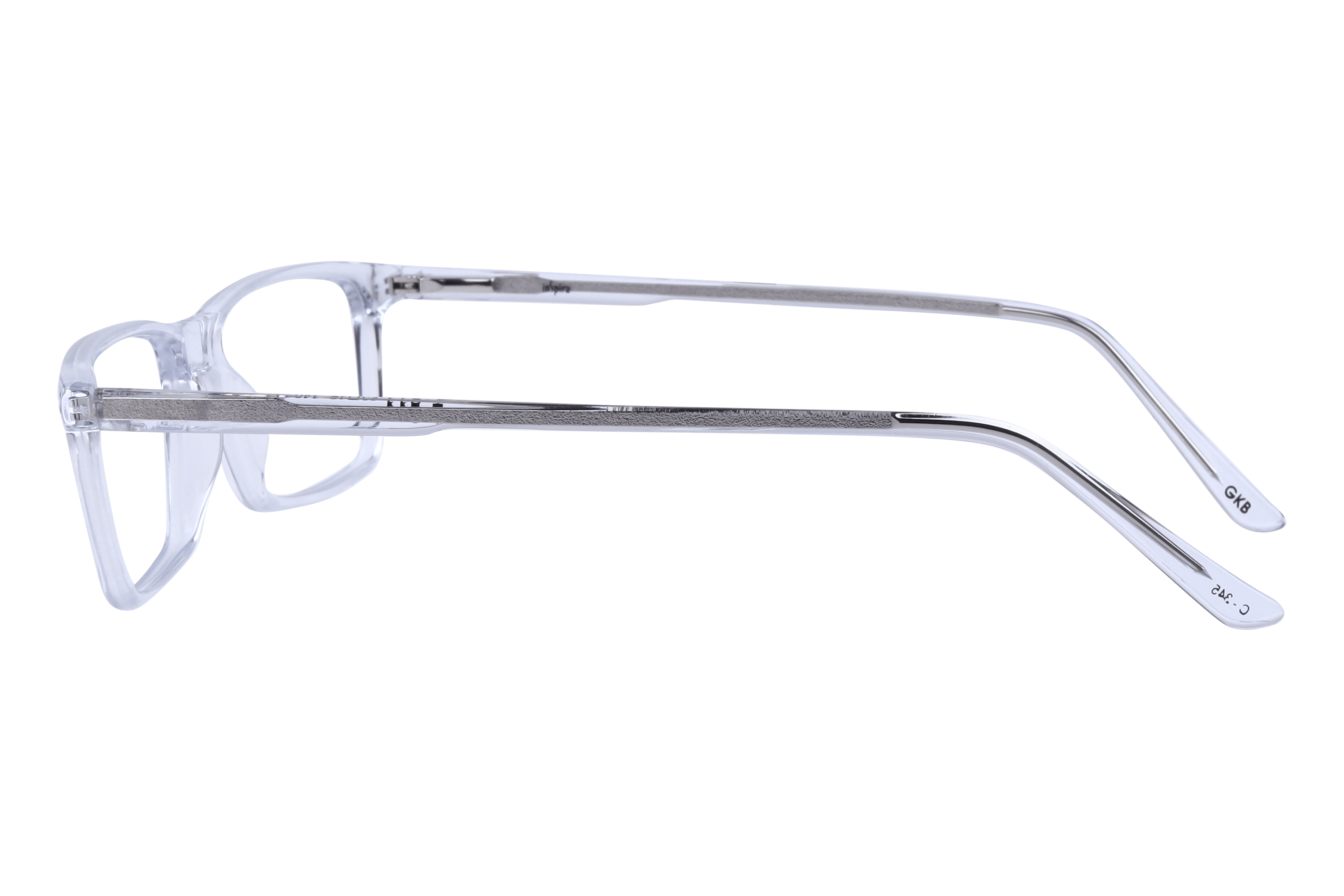 Inspira T-811 Frame Transparent Unisex Full Shell Frame — Transparent frame — view 3