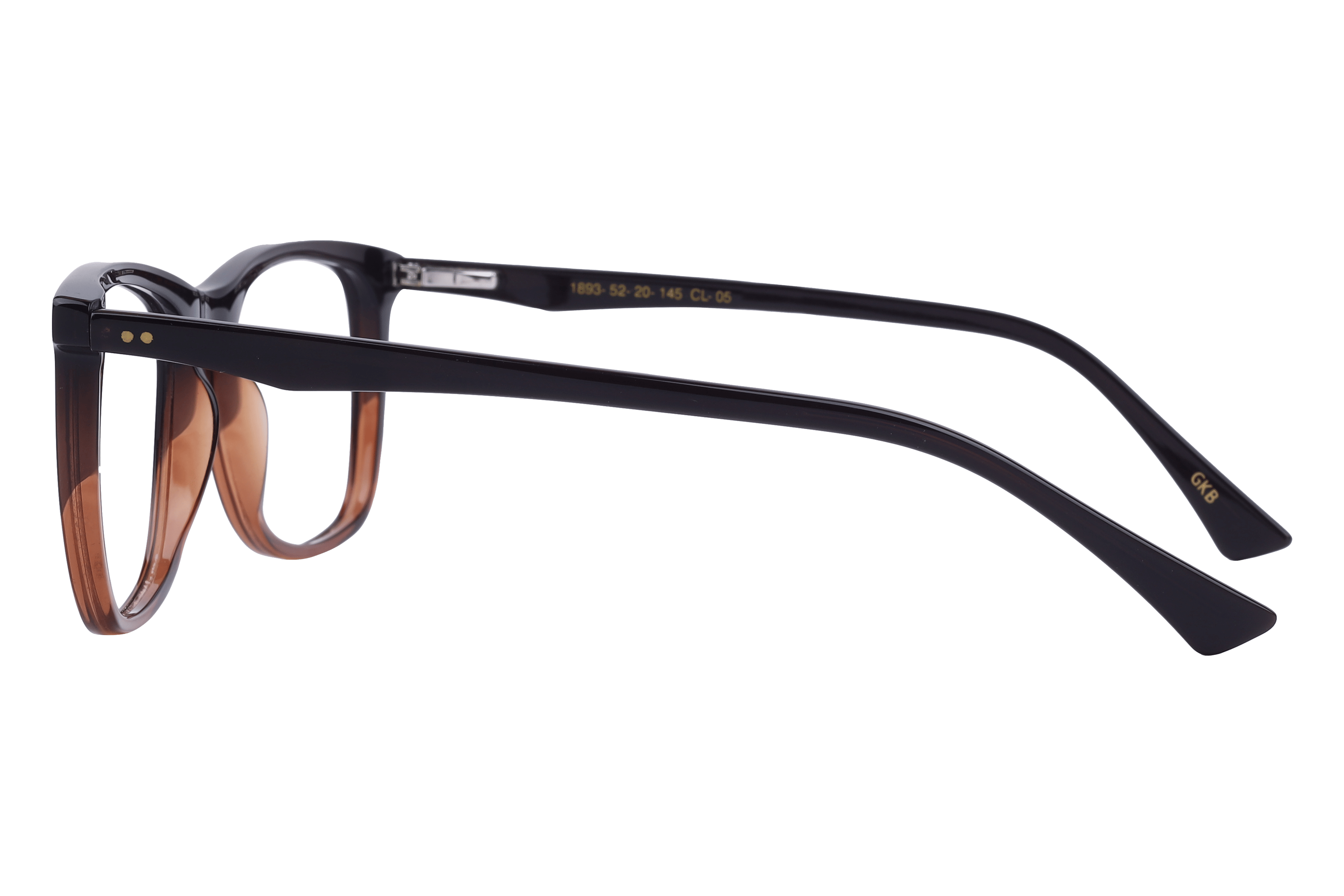Inspira 1893 Frame Brown Male Full Shell Frame — Brown frame — view 3