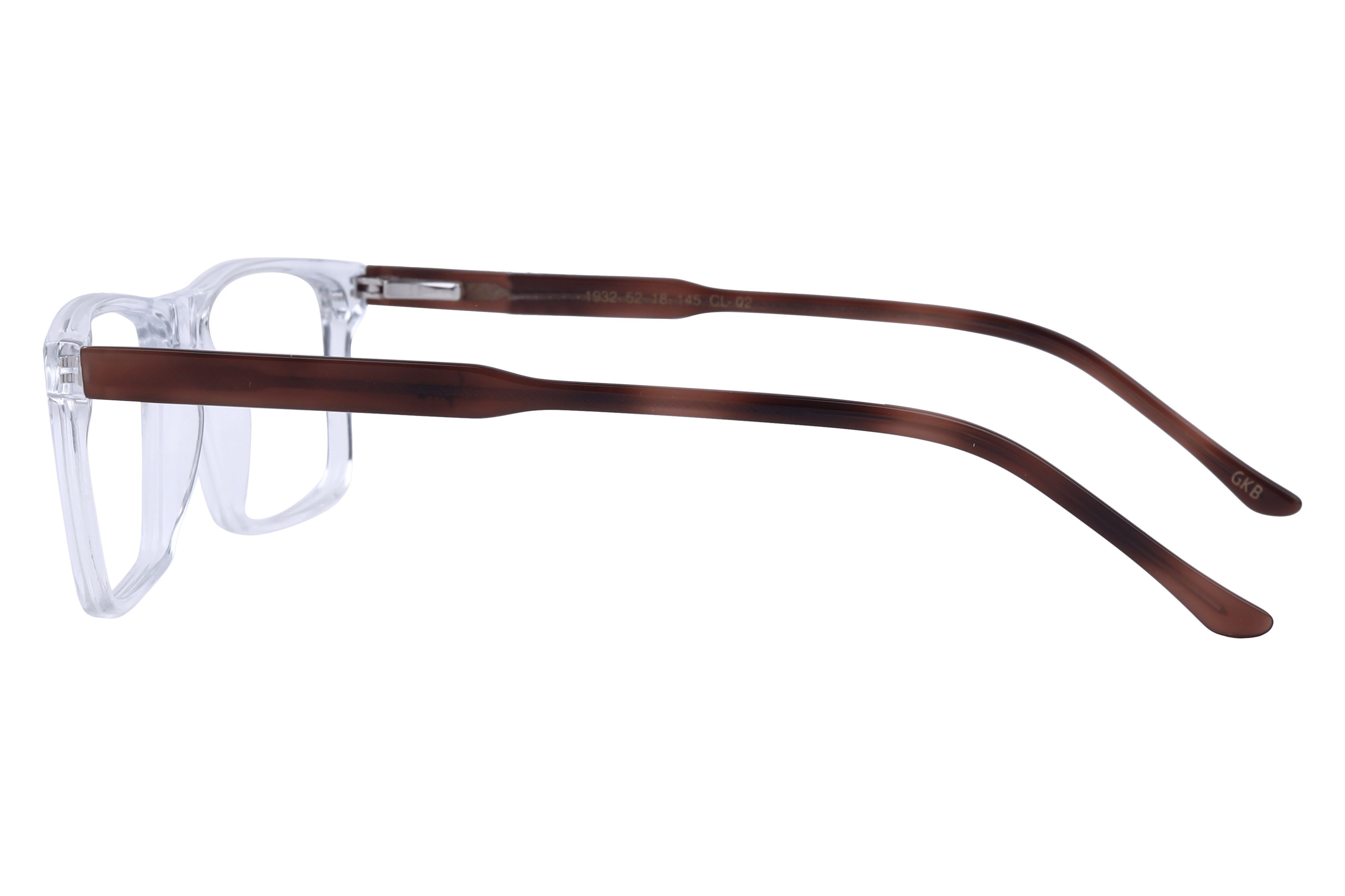 Inspira 1932 Frame Transparent Male Full Shell Frame — Transparent frame — view 3