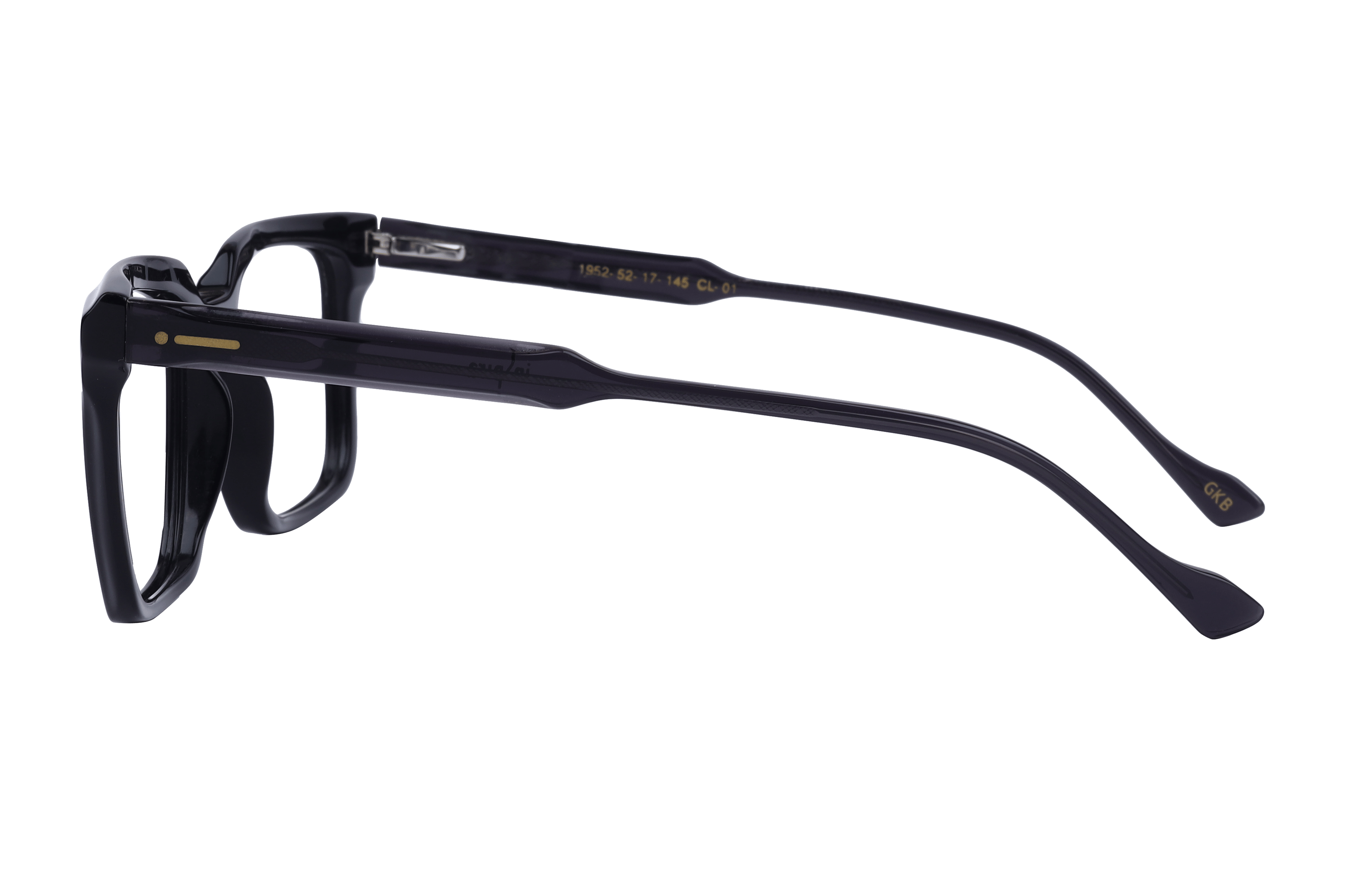 Inspira 1952 Frame Black Male Full Shell Frame — Black frame — view 3