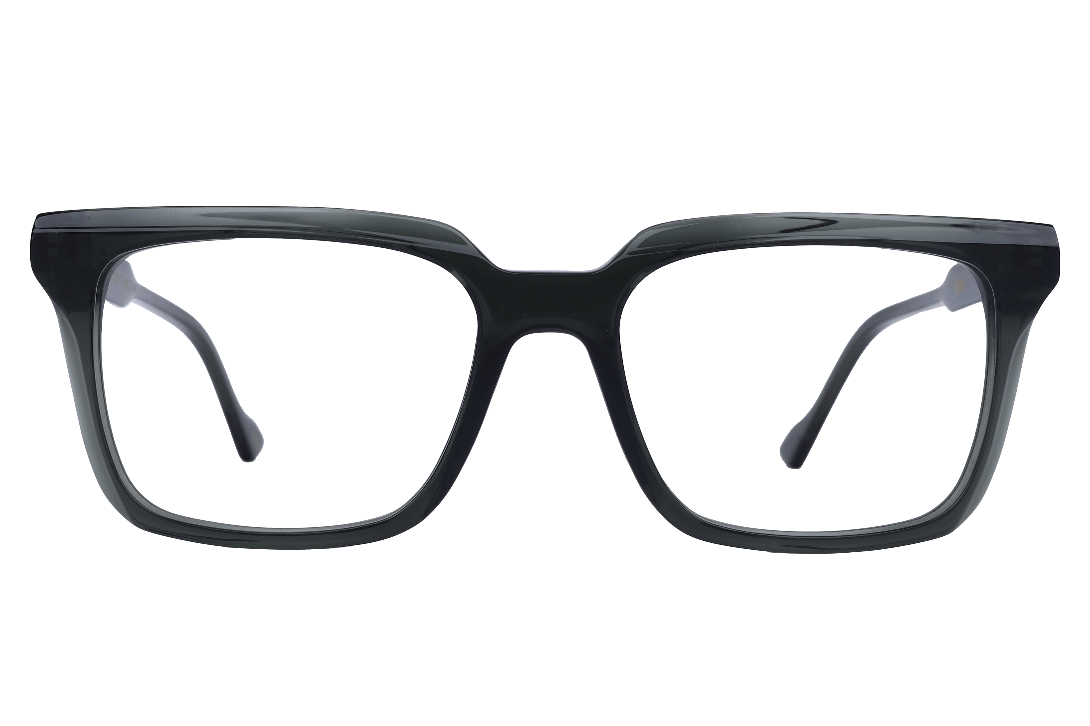 Inspira 1952 Frame Transparent Green Male Full Shell Frame — Transparent Green frame — view 2
