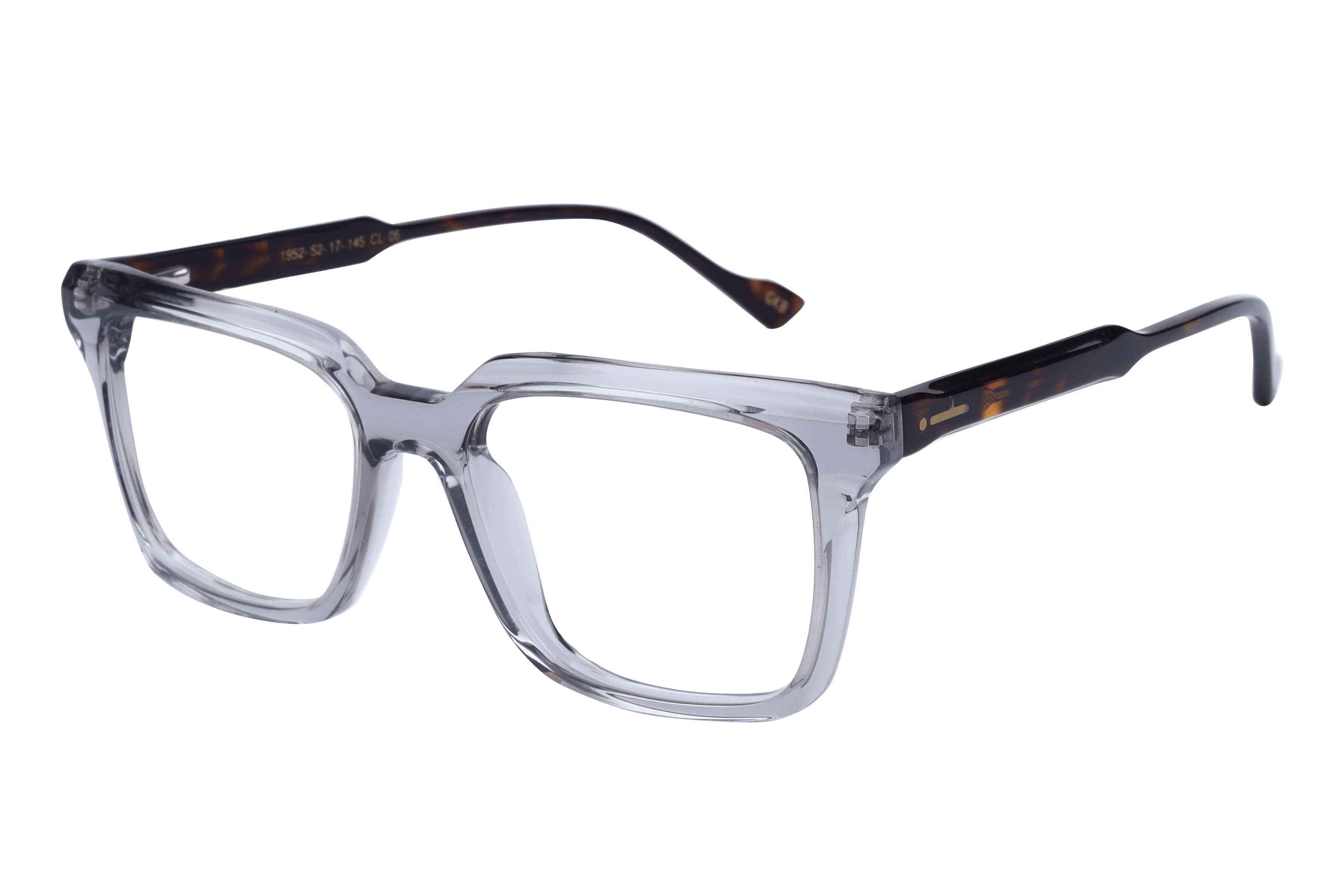 Inspira 1952 Frame Transparent Grey Male Full Shell — Transparent Grey frame