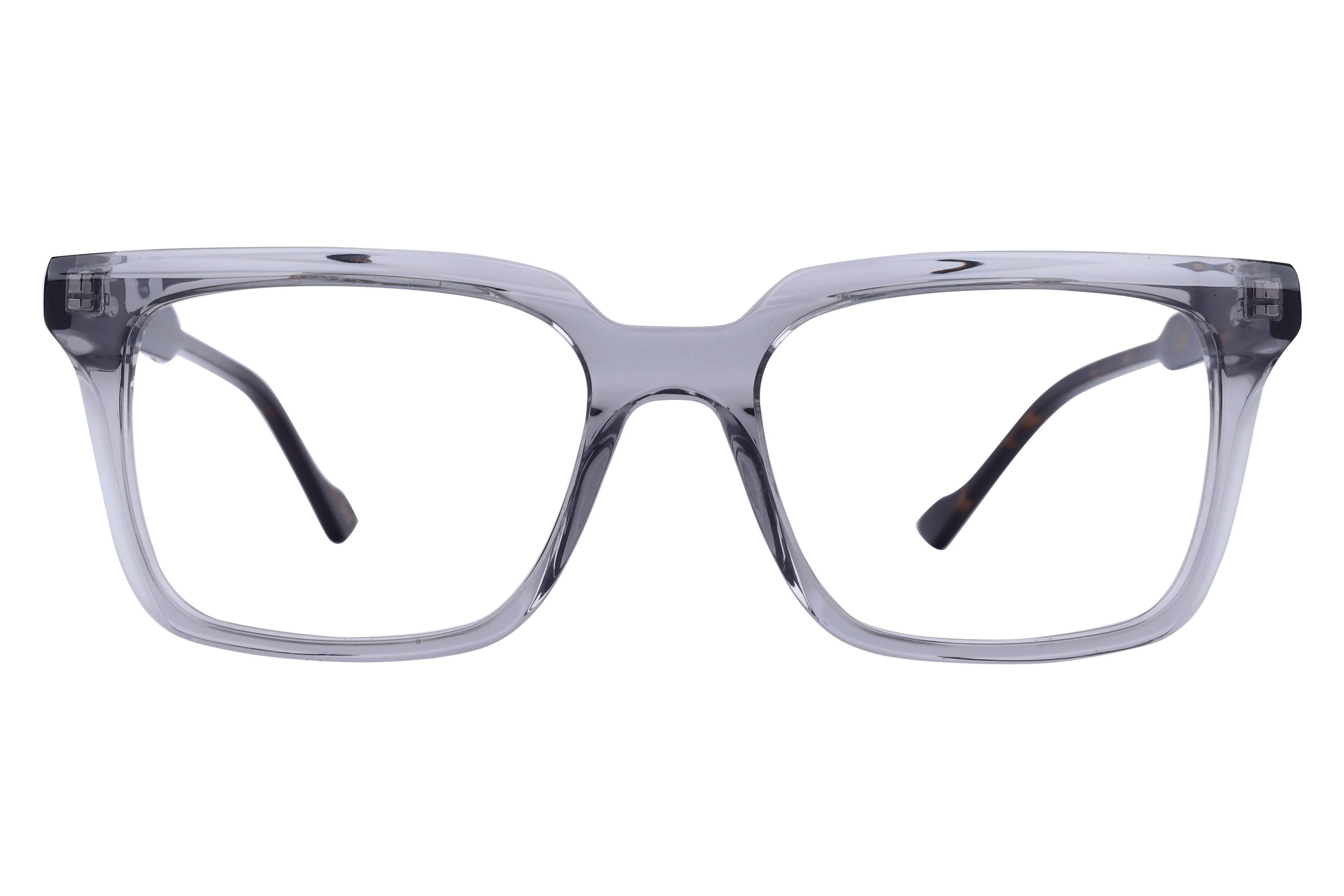 Inspira 1952 Frame Transparent Grey Male Full Shell Frame — Transparent Grey frame — view 2
