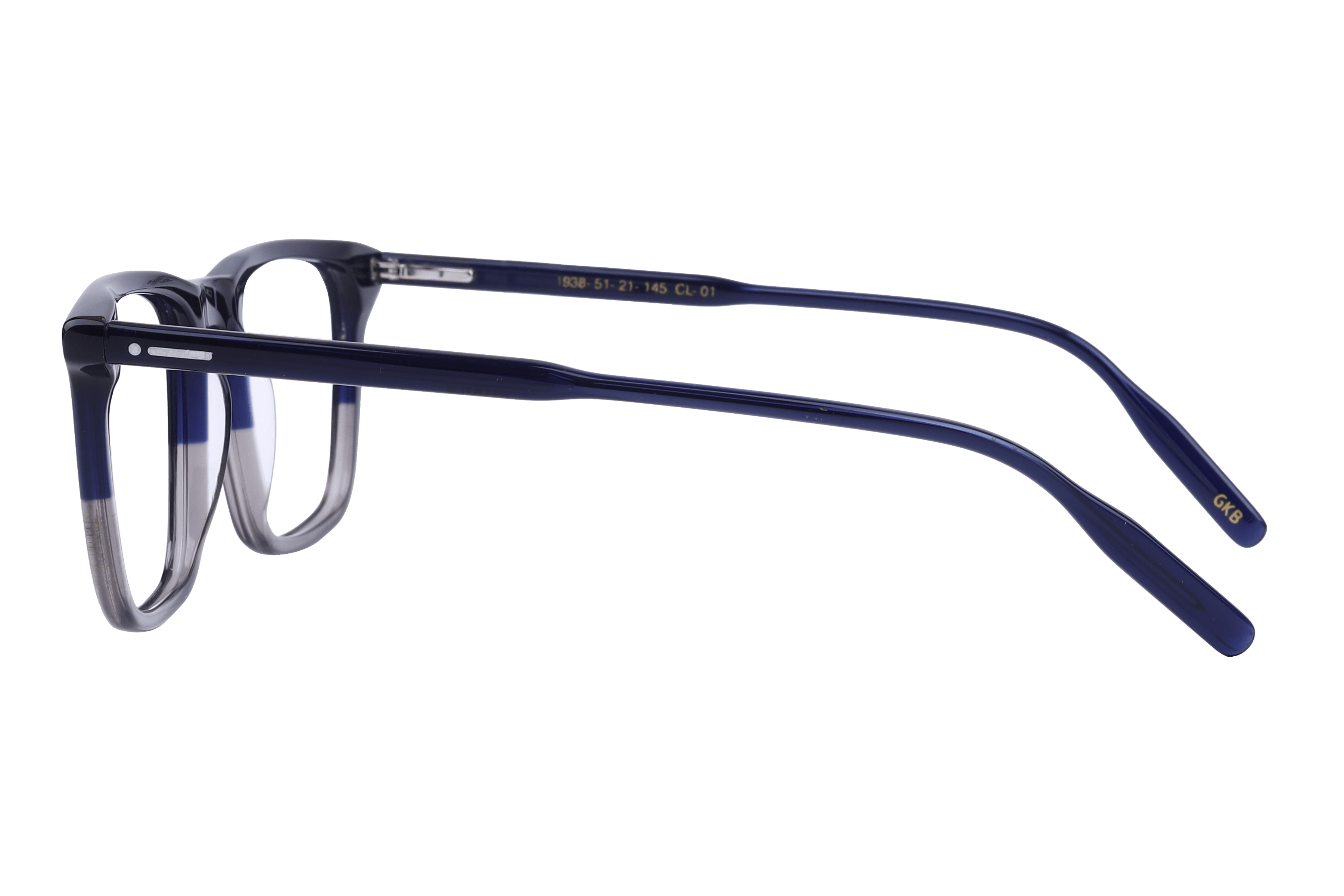 Inspira 1938 Frame Blue Male Full Shell Frame — Blue frame — view 3
