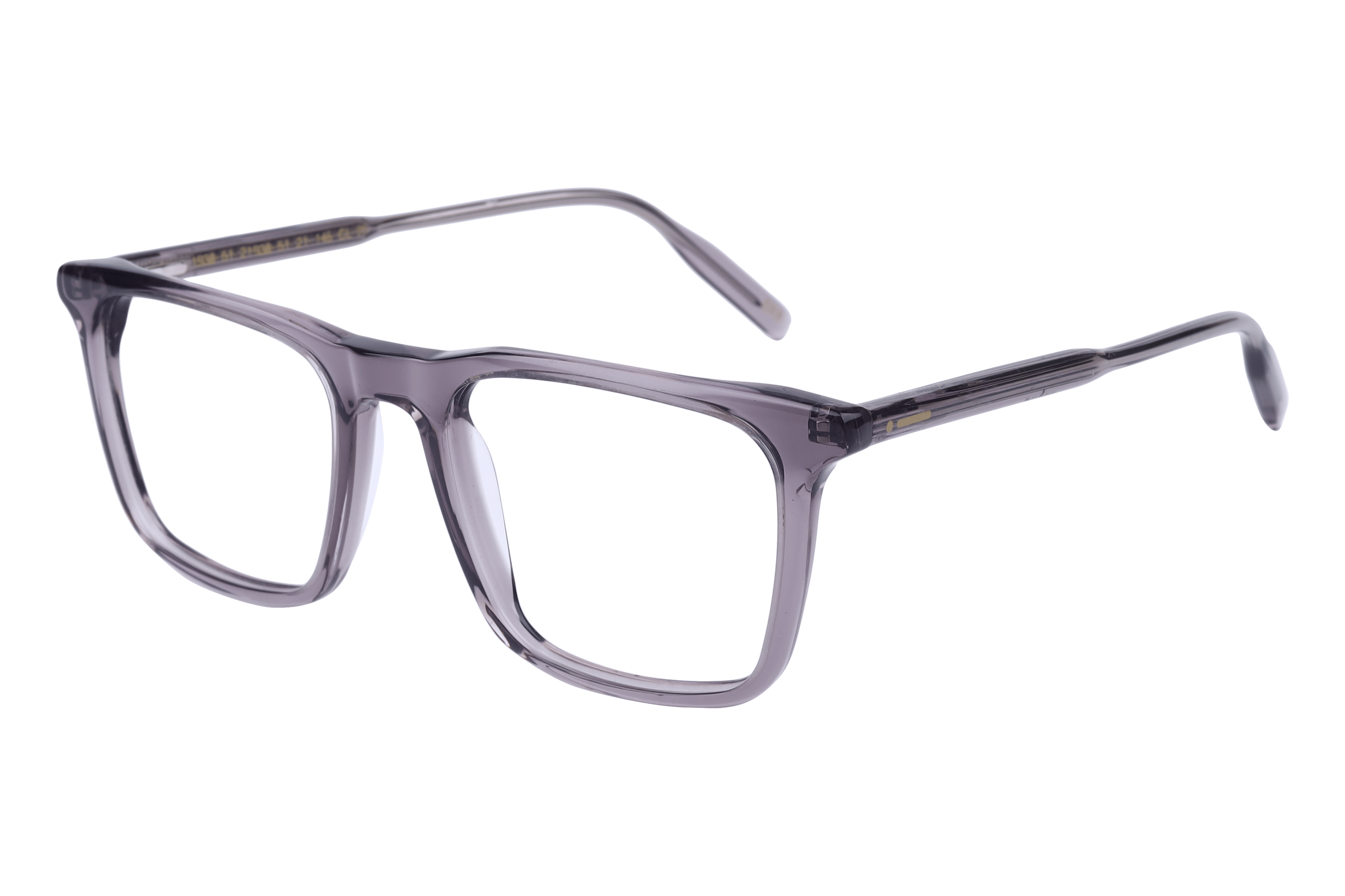 Inspira 1938 Frame Transparent Grey Male Full Shell — Transparent Grey frame