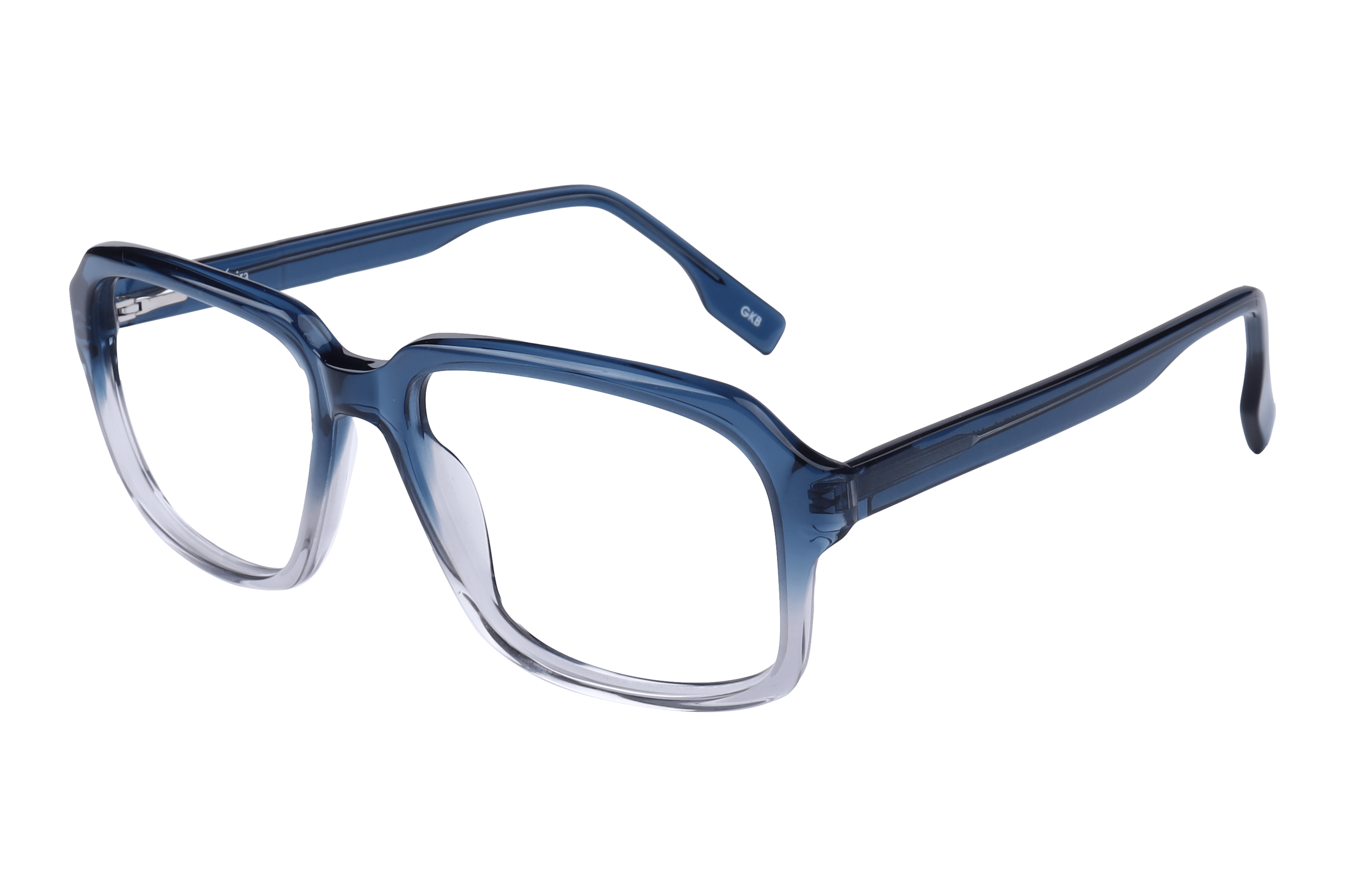 Inspira M-3326 Frame Transparent Blue Male Full Shell — Transparent Blue frame