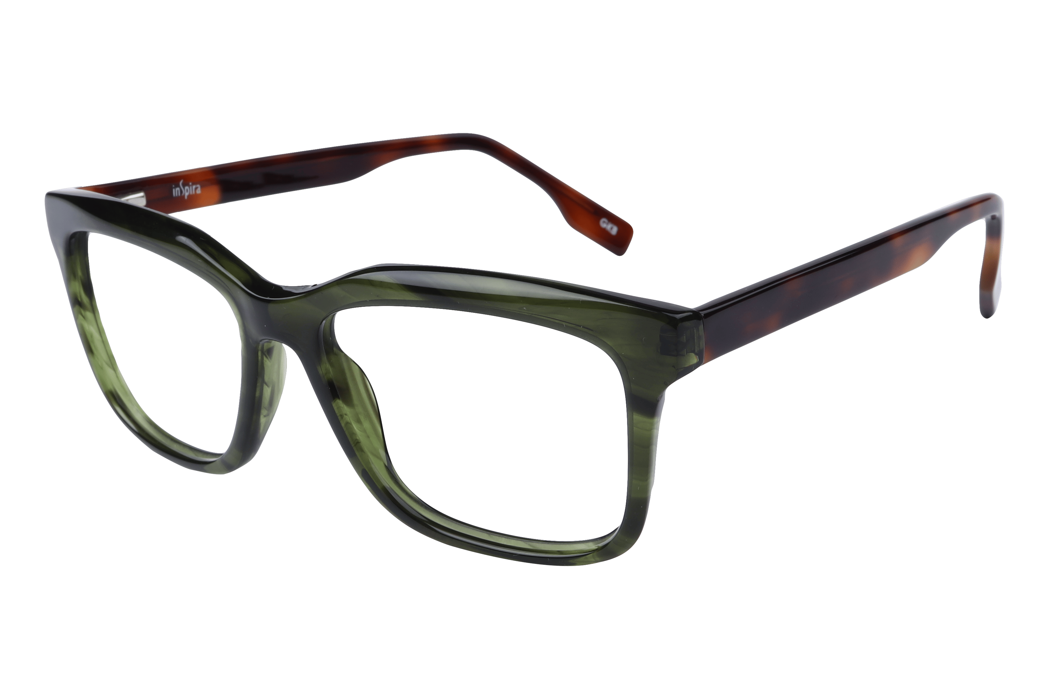 Inspira M-3327 Frame Green Male Full Shell — Green frame
