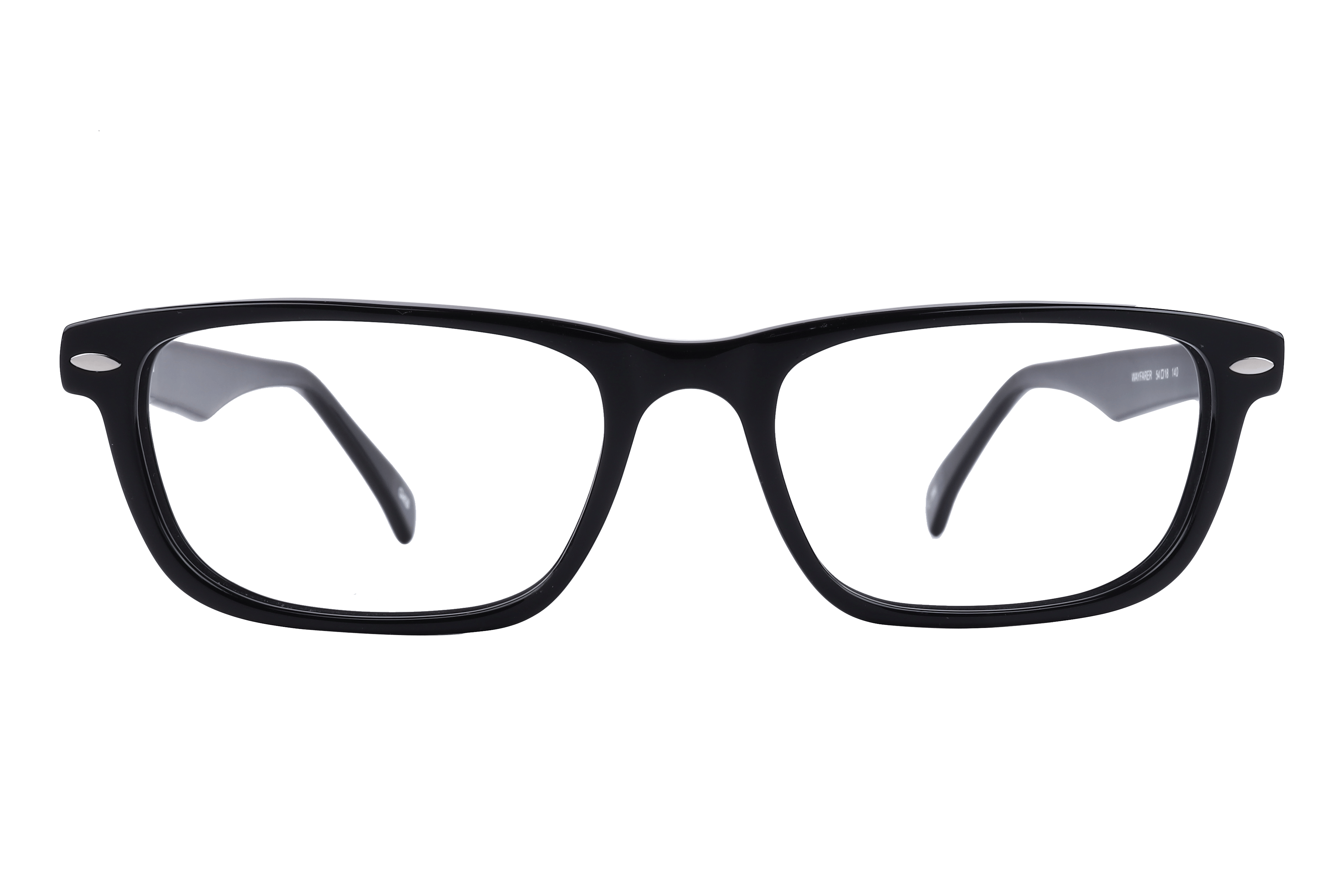 Inspira WAYFARER Frame Black Male Full Shell — Transparent frame