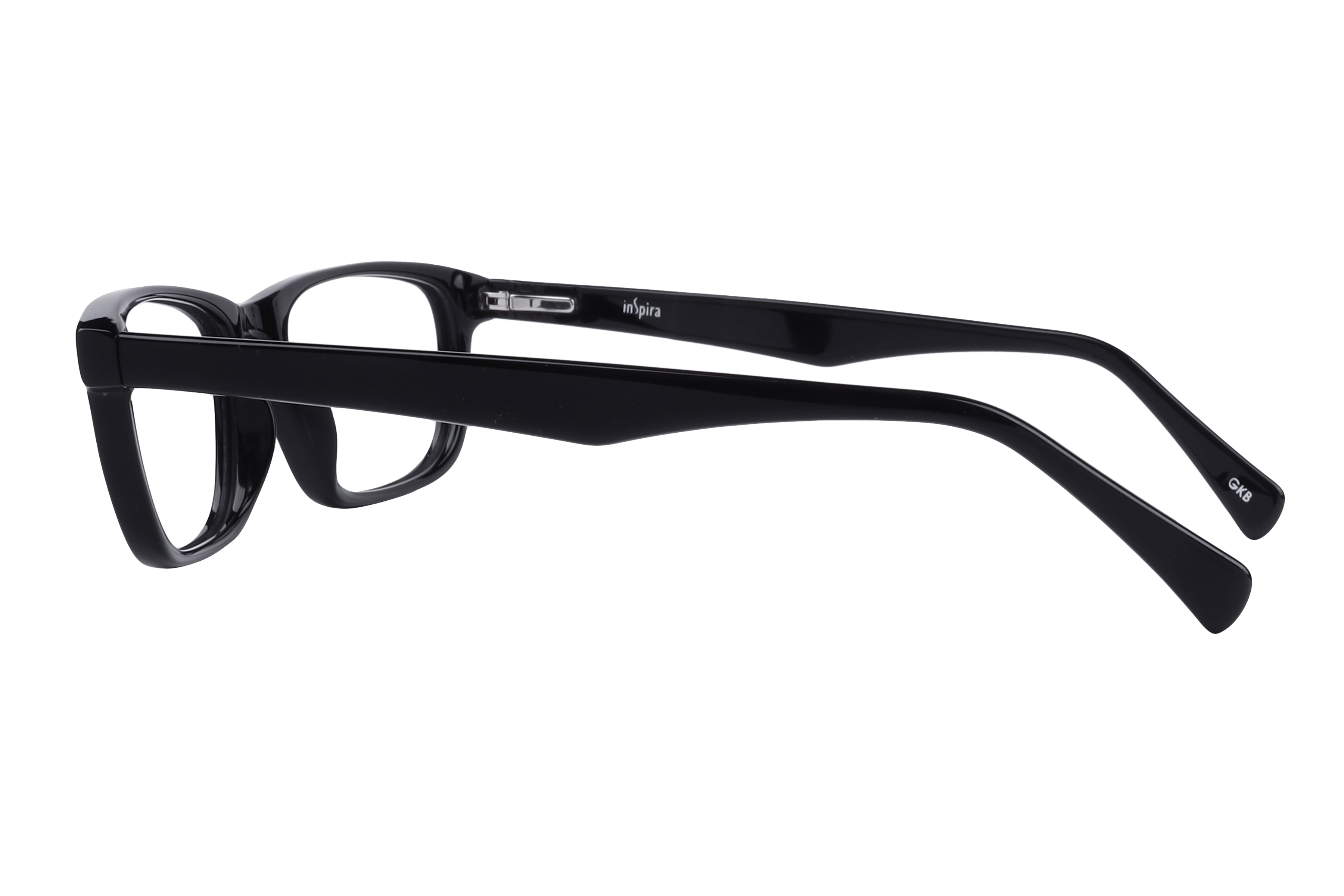 Inspira WAYFARER Frame Black Male Full Shell Frame — view 3