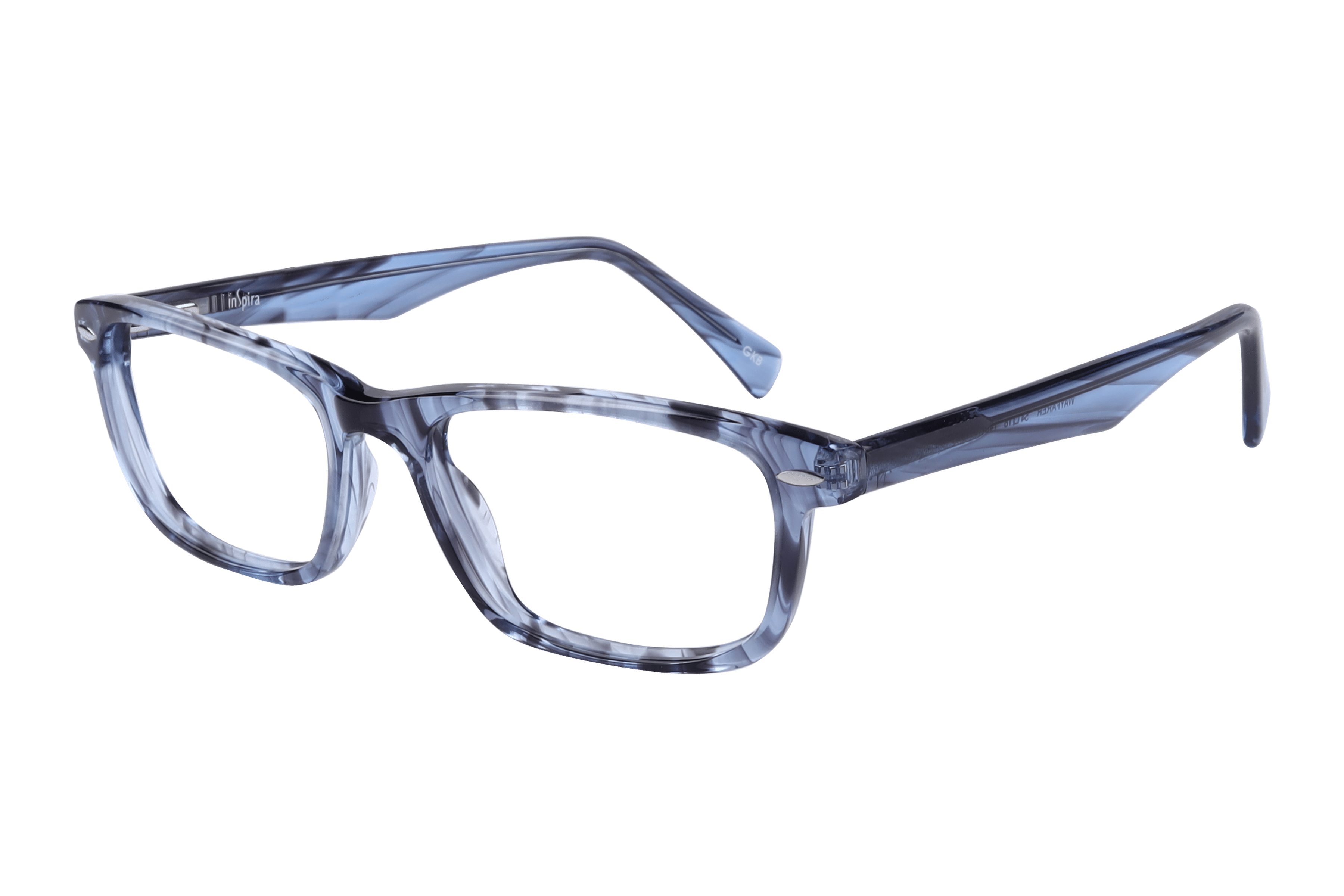Inspira WAYFARER Frame Havana Male Full Shell — Transparent frame