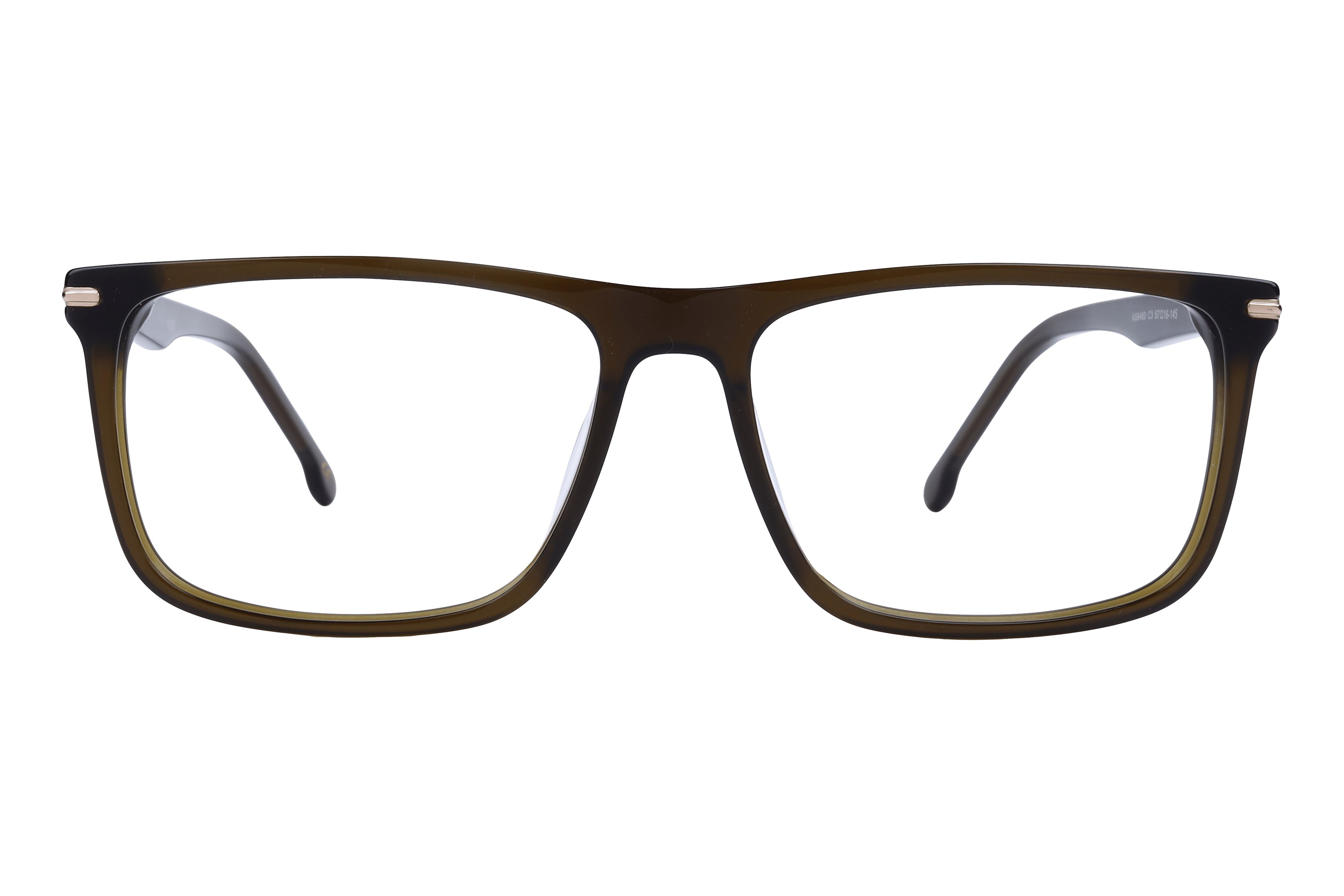 Inspira AS6460 Frame Olive Male Full Shell Frame — Olive frame — view 2