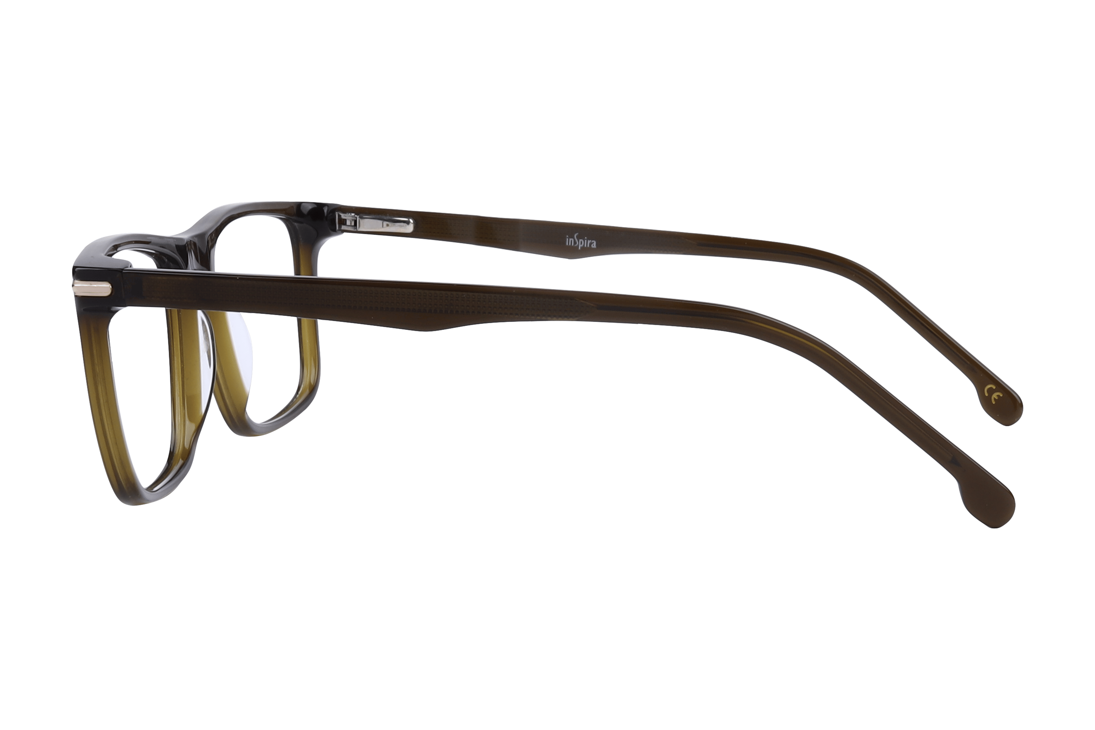 Inspira AS6460 Frame Olive Male Full Shell Frame — Olive frame — view 3