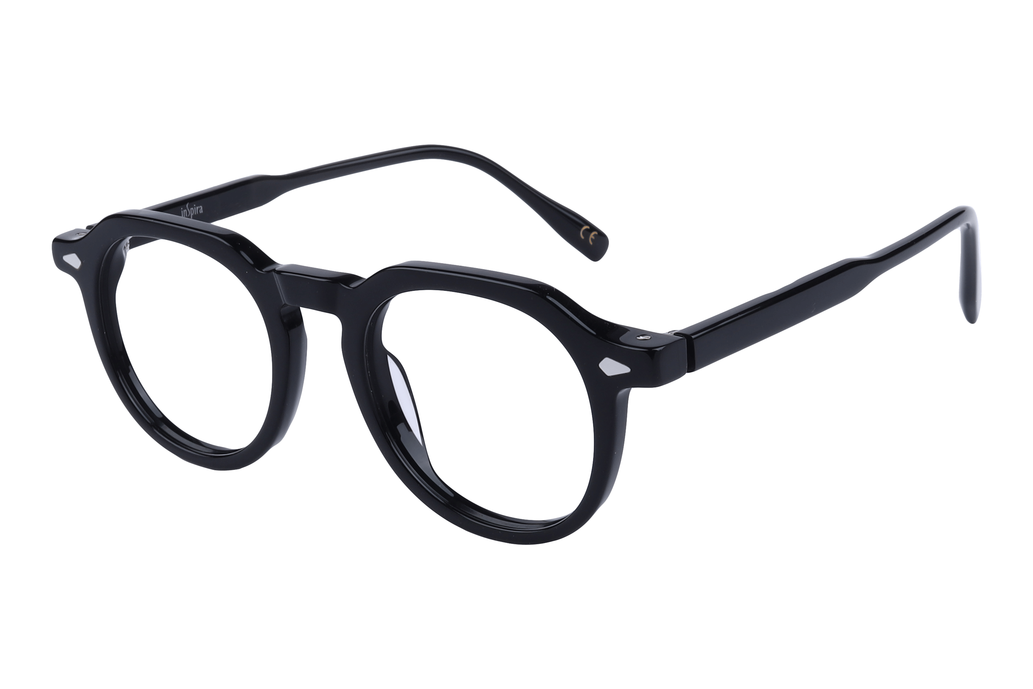 Inspira AS6404 Frame Black Unisex Full Shell — Black frame