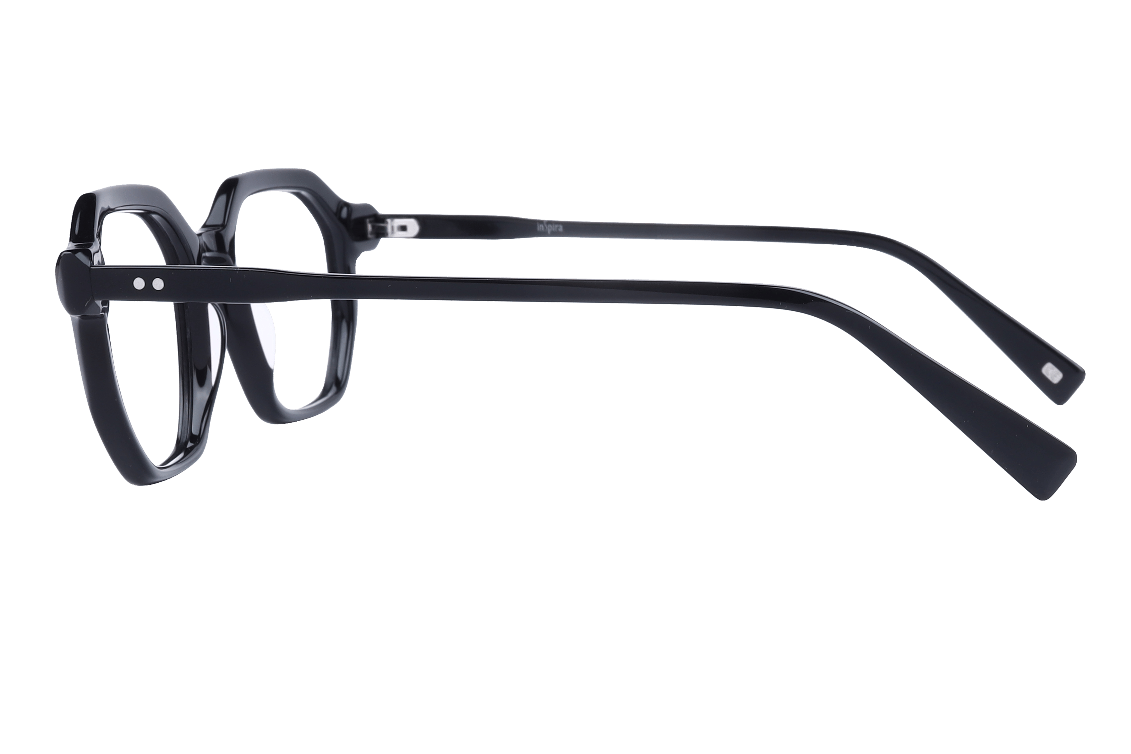 Inspira AS6488 Frame Black Unisex Full Shell Frame — Black frame — view 3