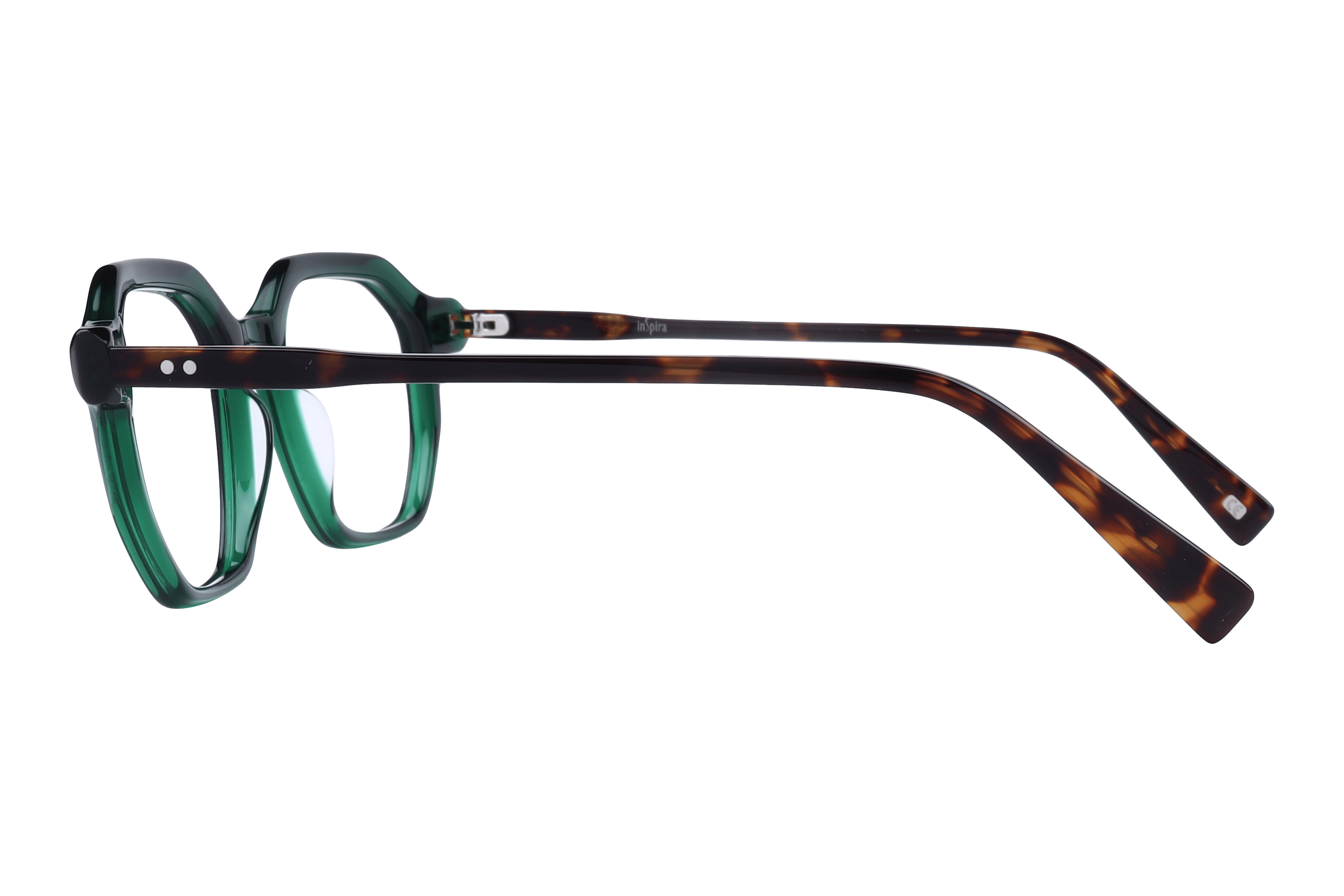 Inspira AS6488 Frame Green Unisex Full Shell Frame — Green frame — view 3