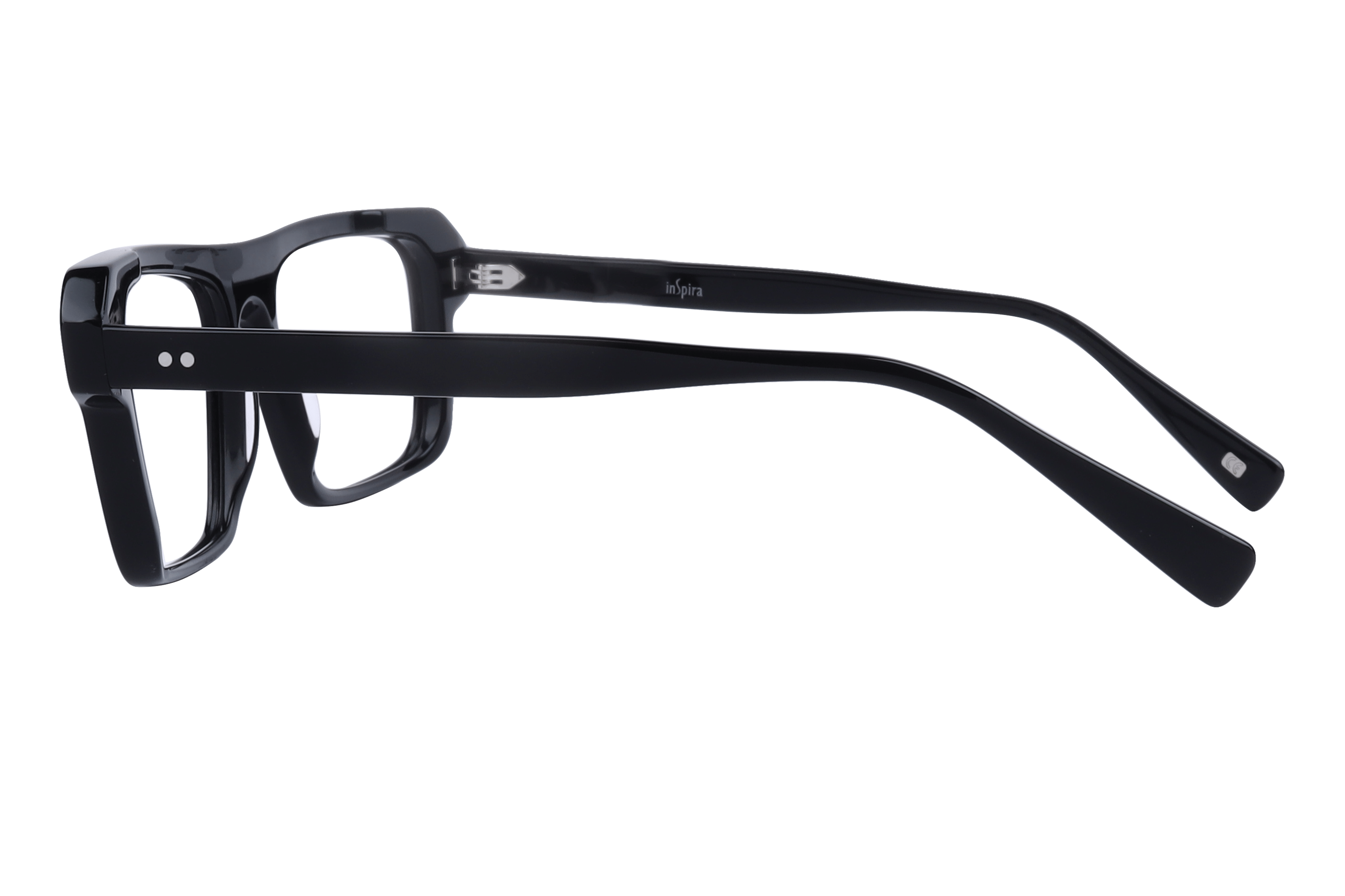 Inspira AS6484 Frame Black Male Full Shell Frame — Black frame — view 3