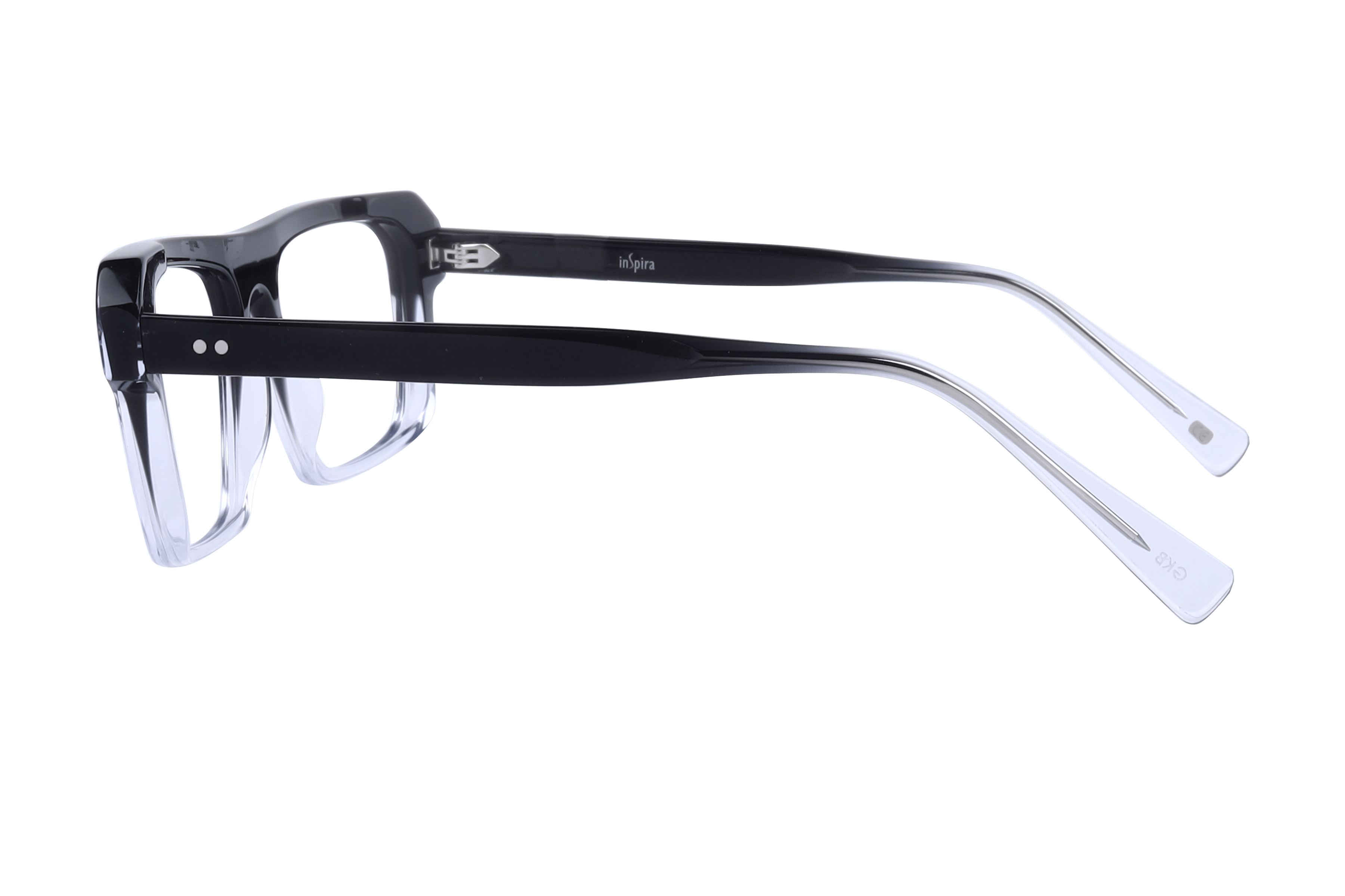 Inspira AS6484 Frame Black Male Full Shell Frame — Black frame — view 3