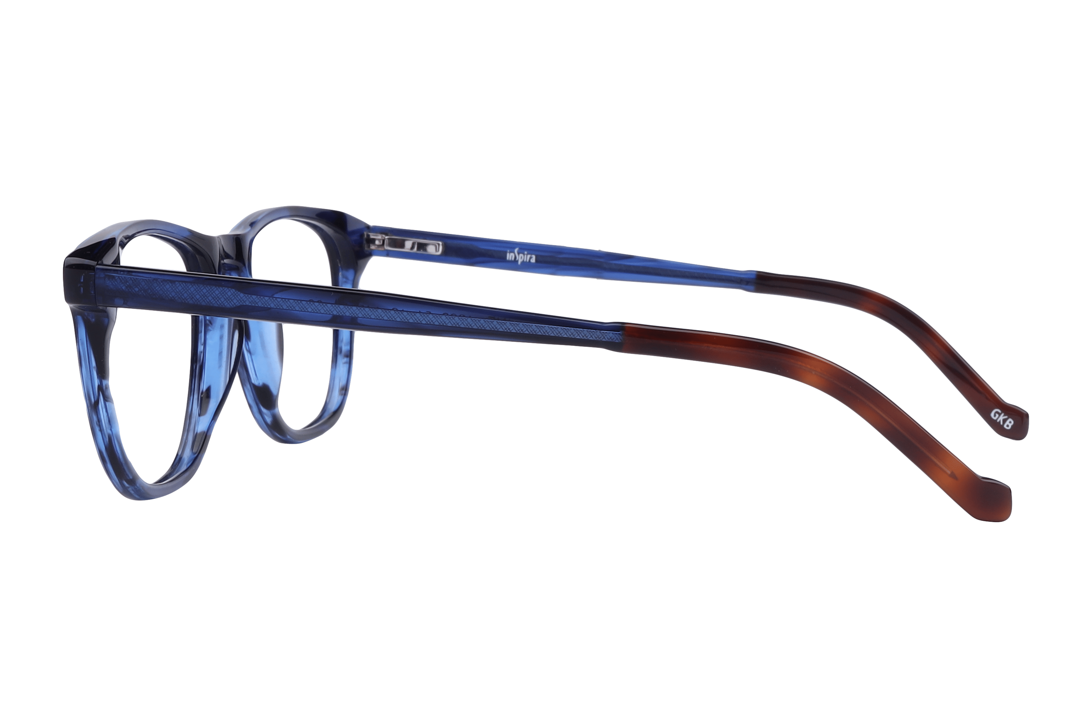 Inspira F1998 Frame Blue Male Full Shell Frame — Blue frame — view 3