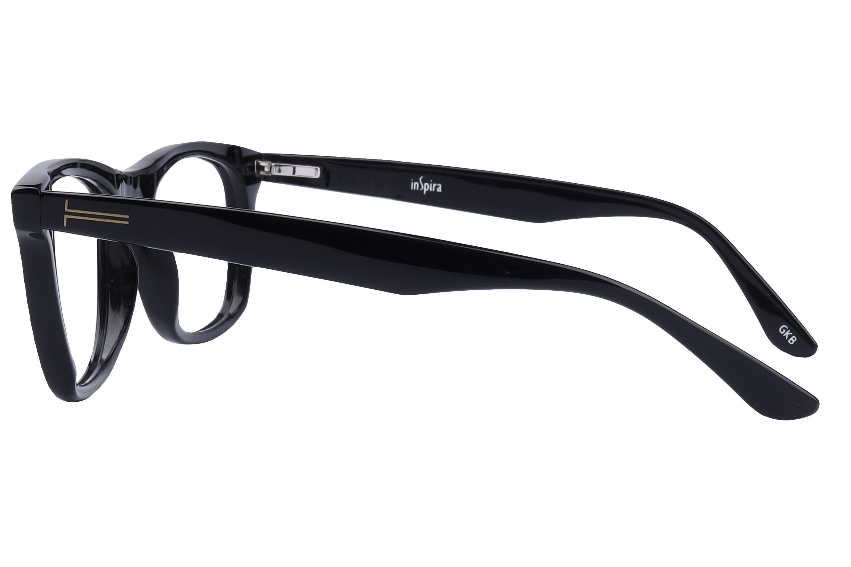 Inspira F1961 Frame Black Male Full Shell Frame — Black frame — view 3