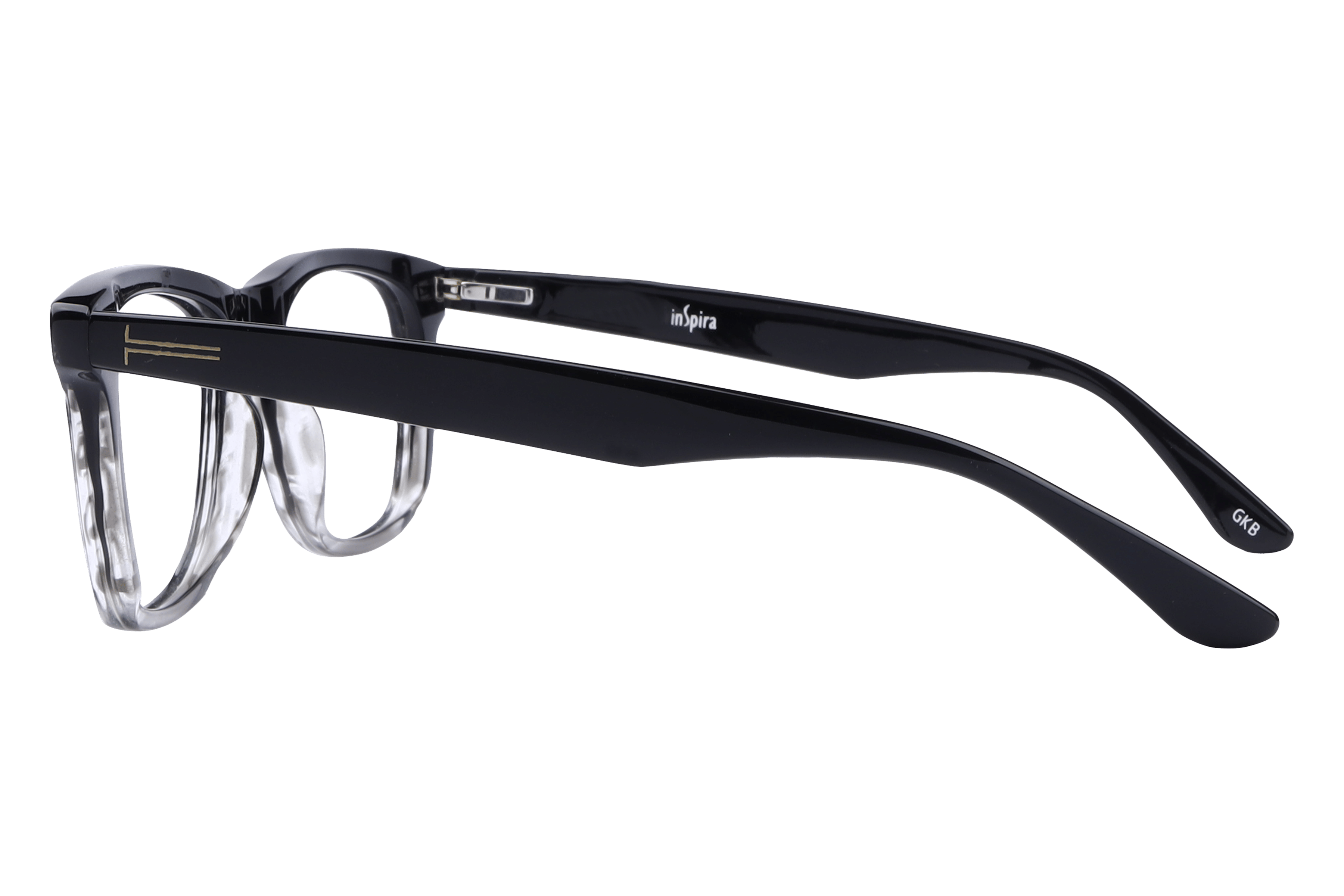 Inspira F1961 Frame Black Male Full Shell Frame — Black frame — view 3
