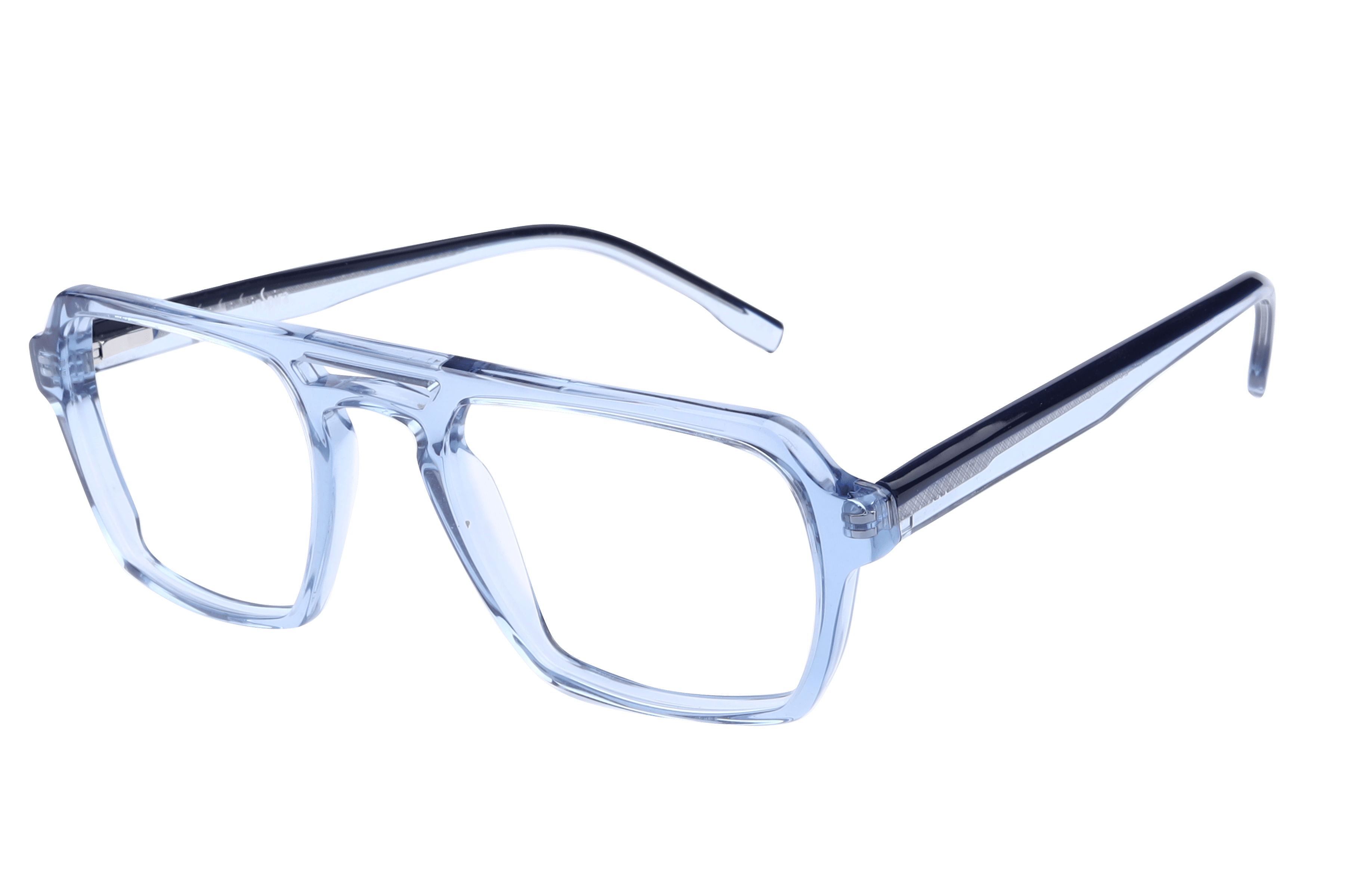 Inspira F2011 Frame Transparent Blue Male Full Shell — Transparent Blue frame