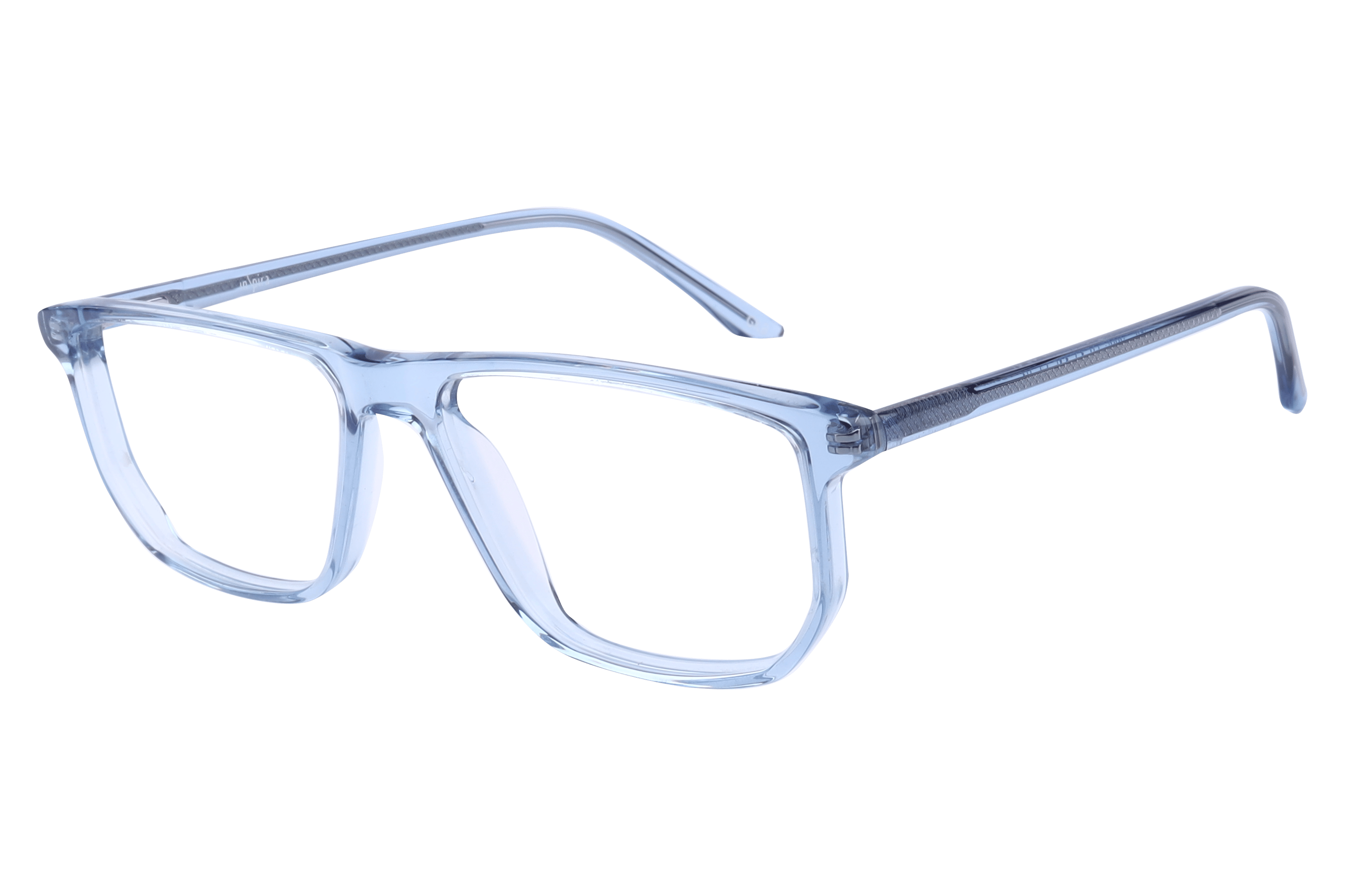 Inspira F2006 Frame Transparent Blue Male Full Shell — Transparent Blue frame