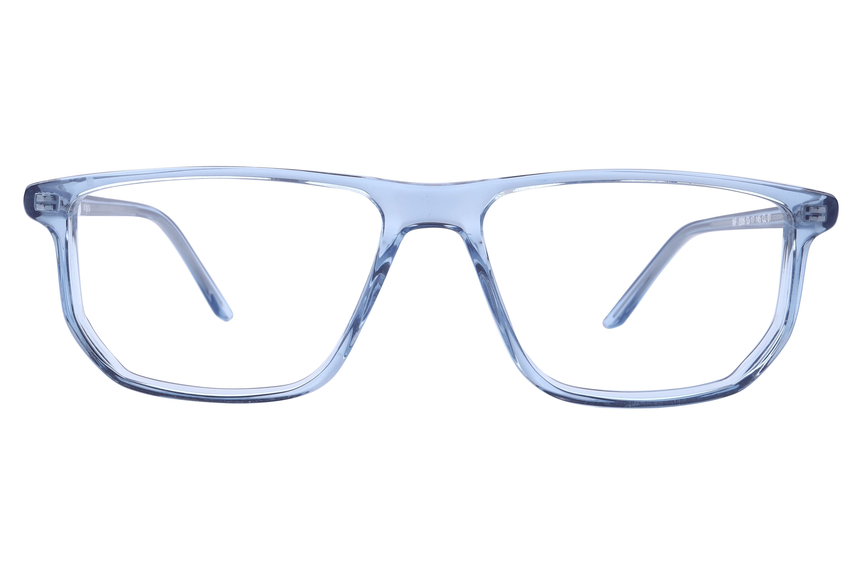 Inspira F2006 Frame Transparent Blue Male Full Shell Frame — Transparent Blue frame — view 2