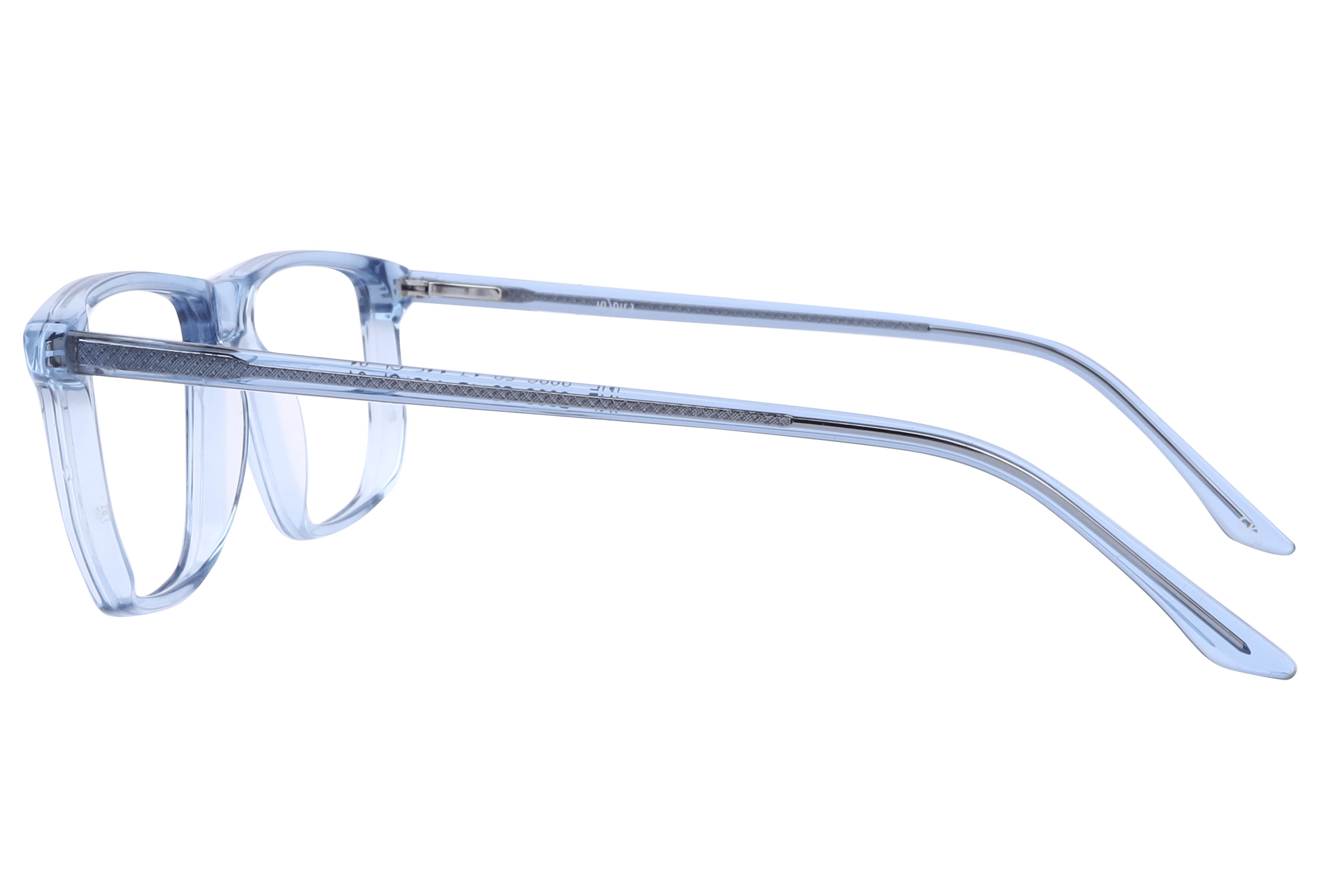 Inspira F2006 Frame Transparent Blue Male Full Shell Frame — Transparent Blue frame — view 3