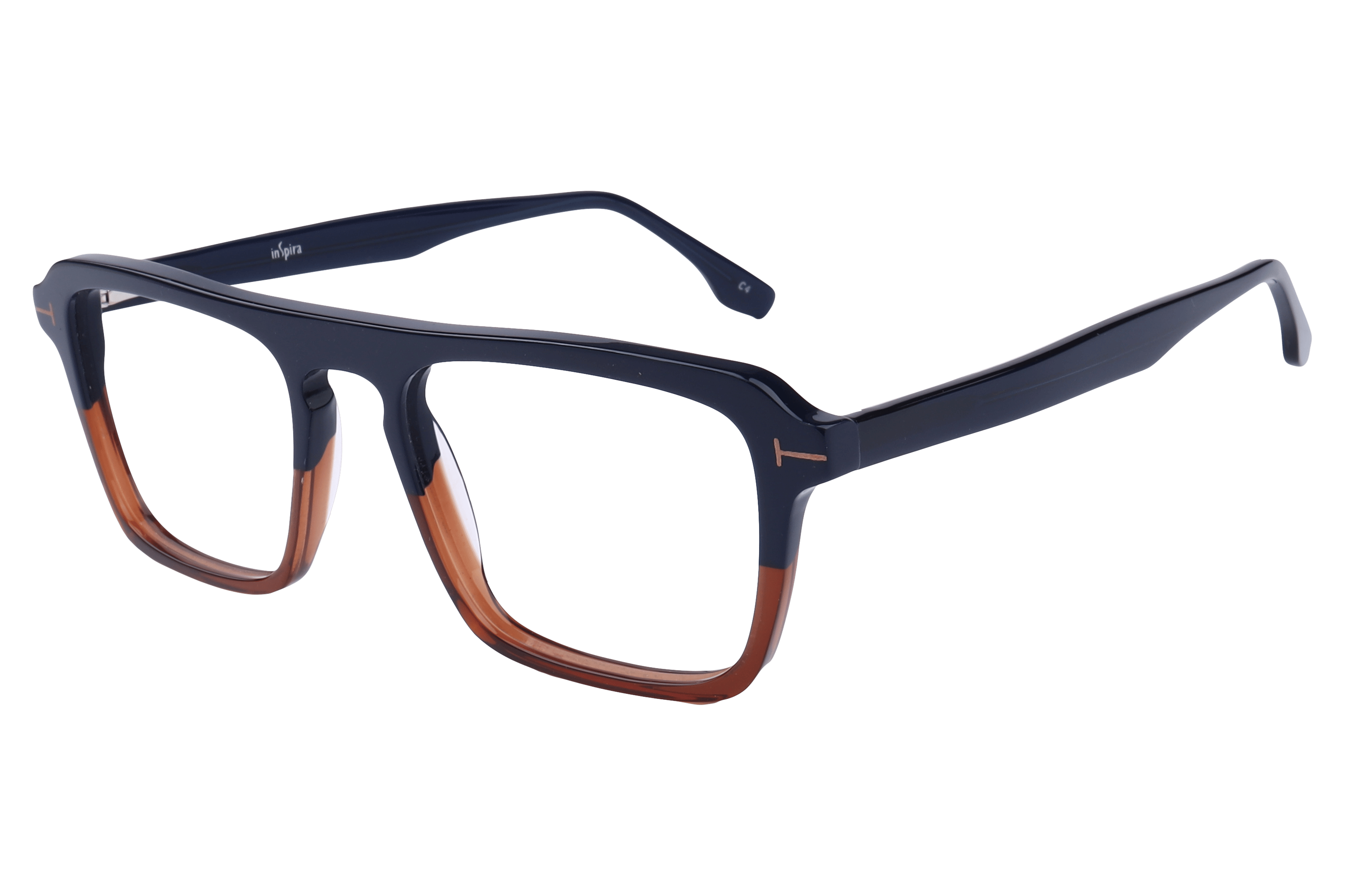Inspira 3571 Frame Blue Male Full Shell — Blue frame