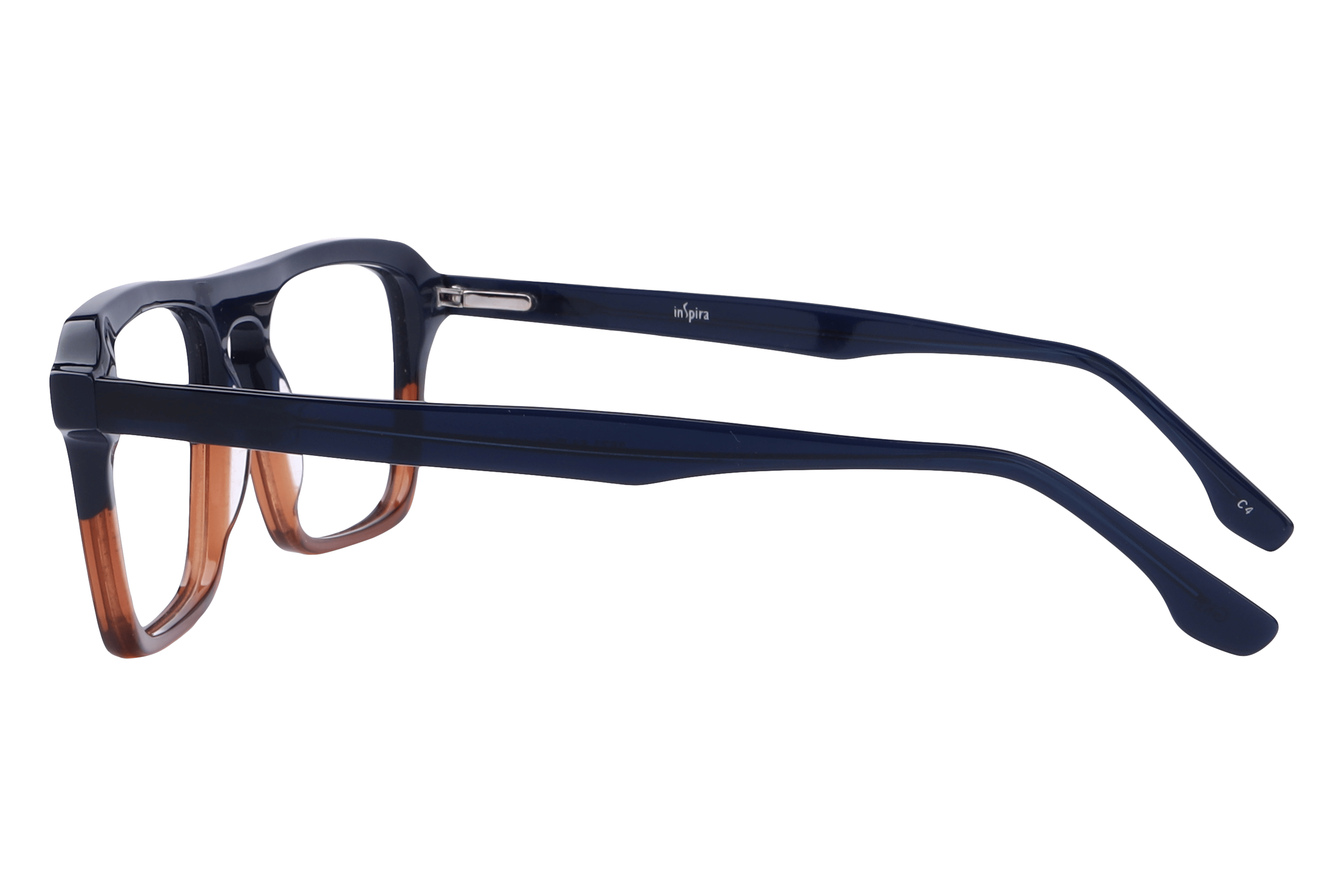 Inspira 3571 Frame Blue Male Full Shell Frame — Blue frame — view 3