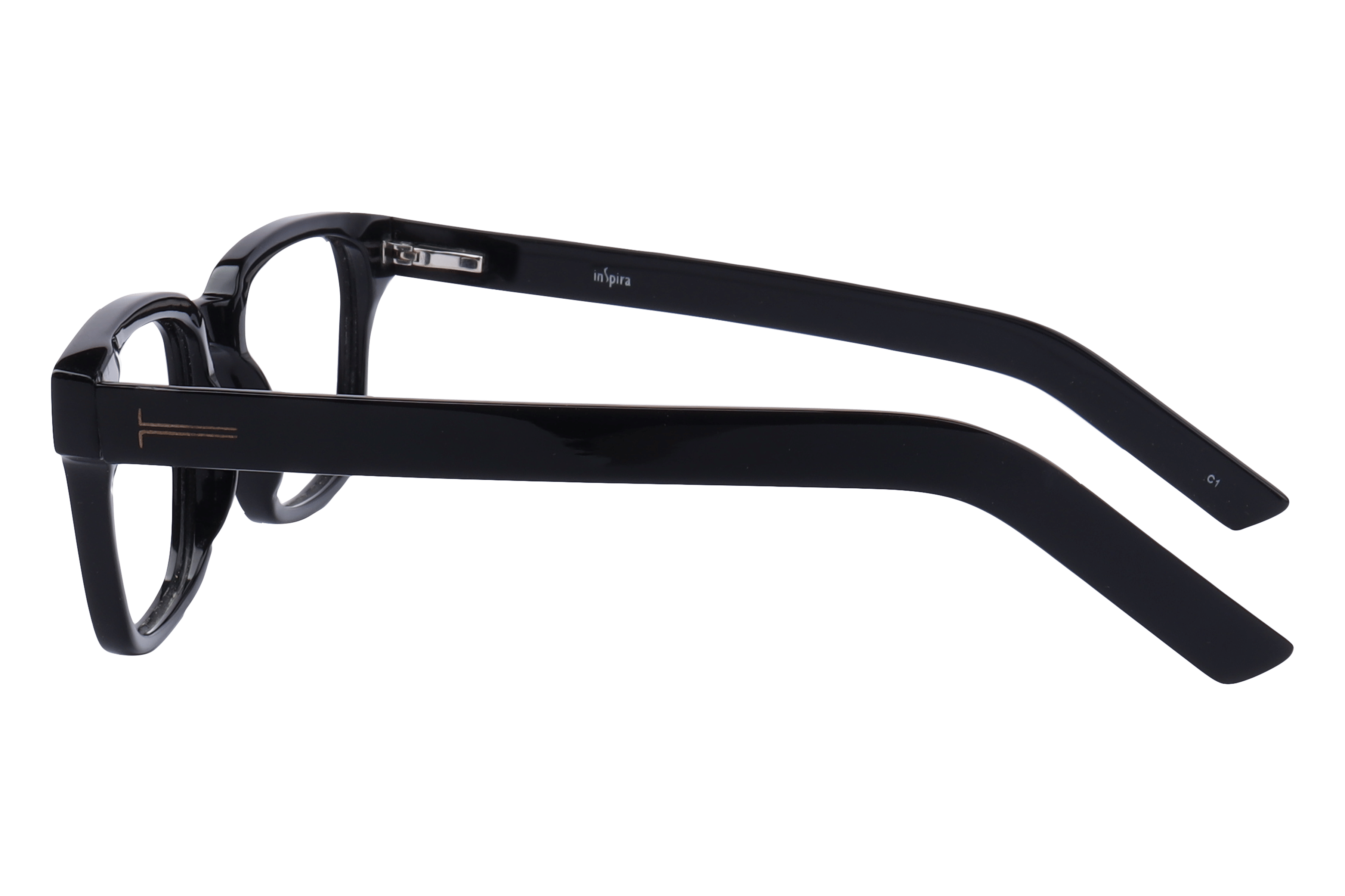 Inspira 3569 Frame Black Male Full Shell Frame — Black frame — view 3