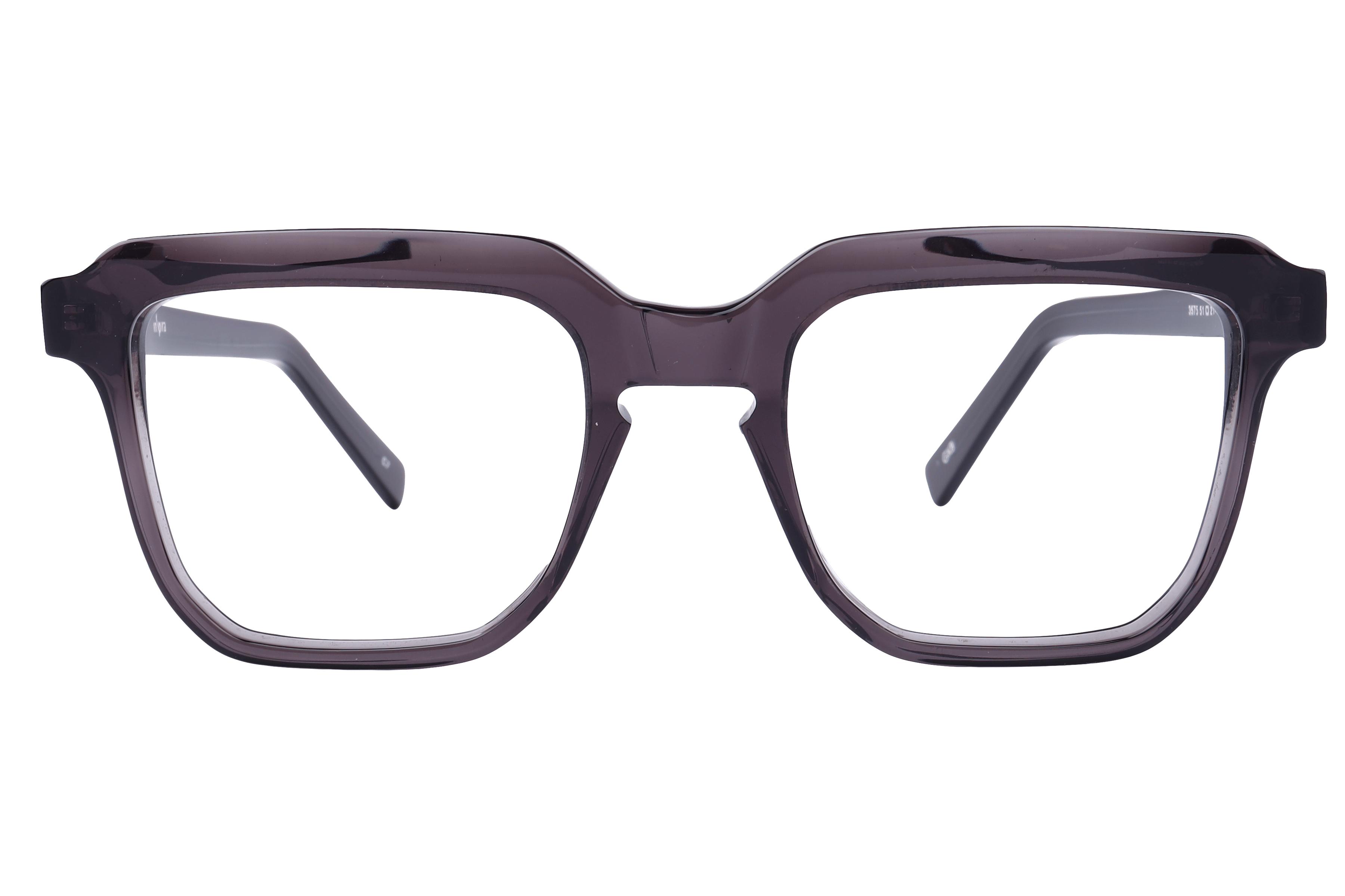 Inspira 3575 Frame Transparent Grey Male Full Shell Frame — Transparent Grey frame — view 2