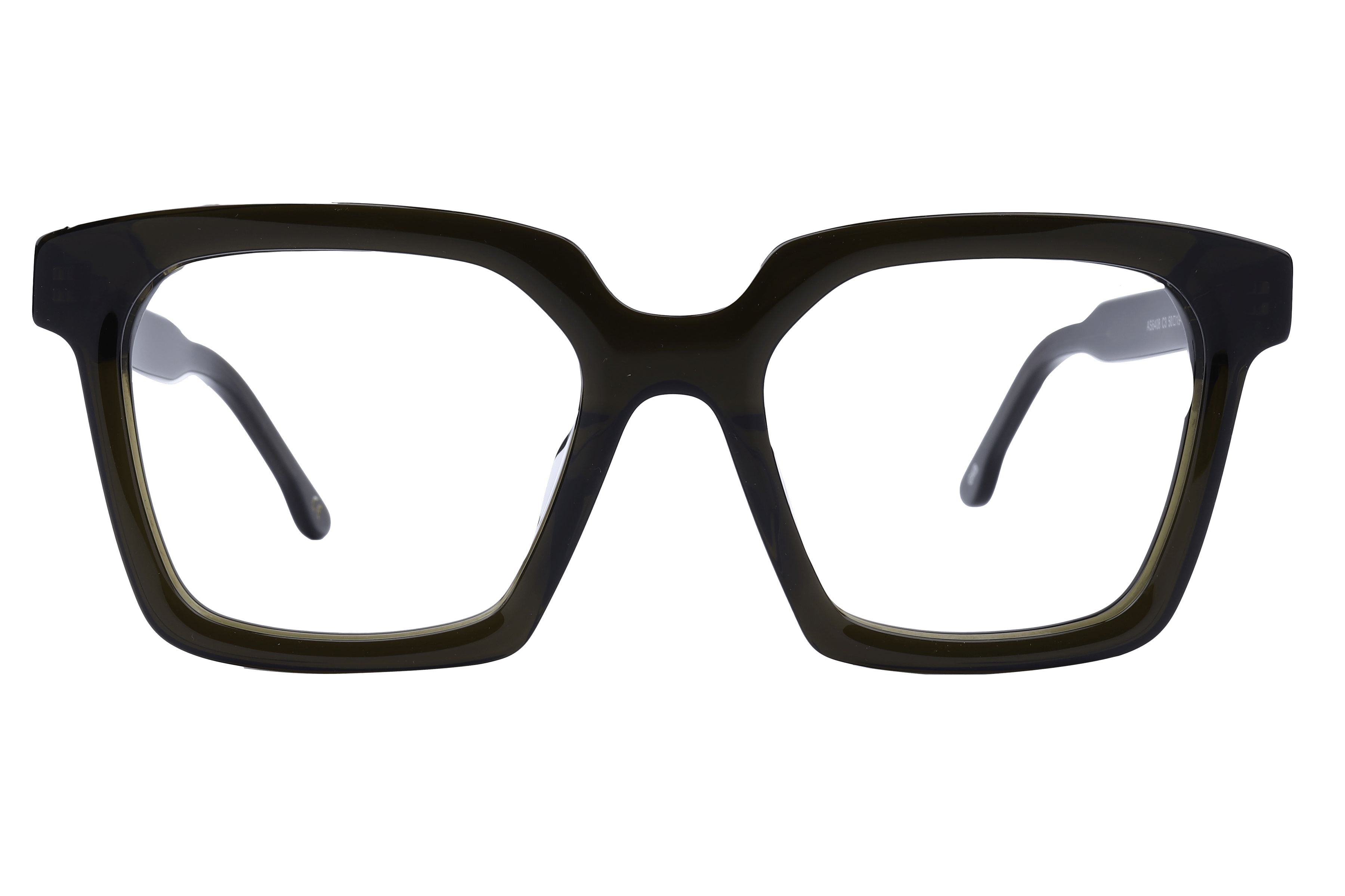 Inspira AS6408 Frame Olive Male Full Shell Frame — Olive frame — view 2