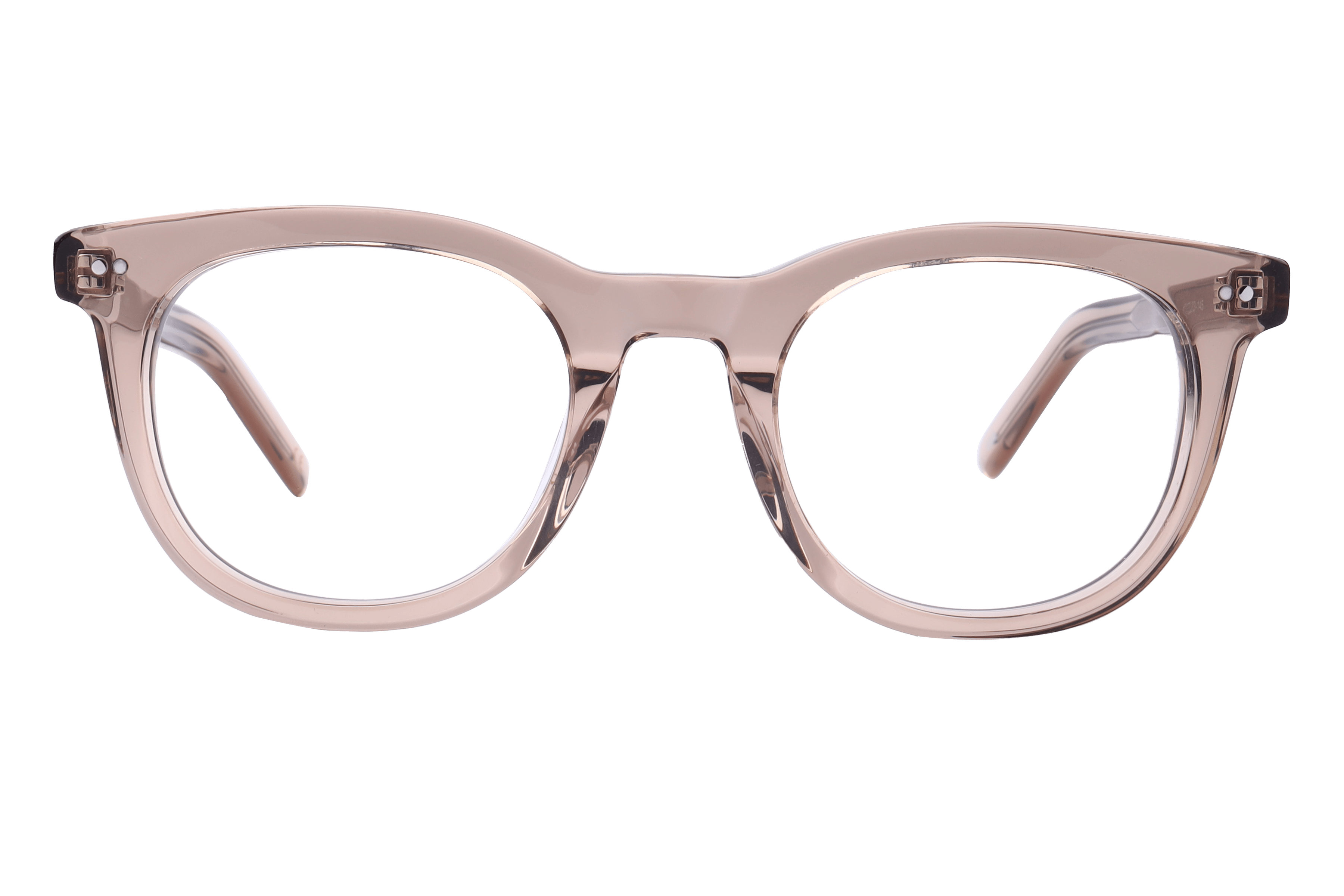 Inspira AS6415 Frame Transparent Brown Unisex Full Shell Frame — Transparent Brown frame — view 2