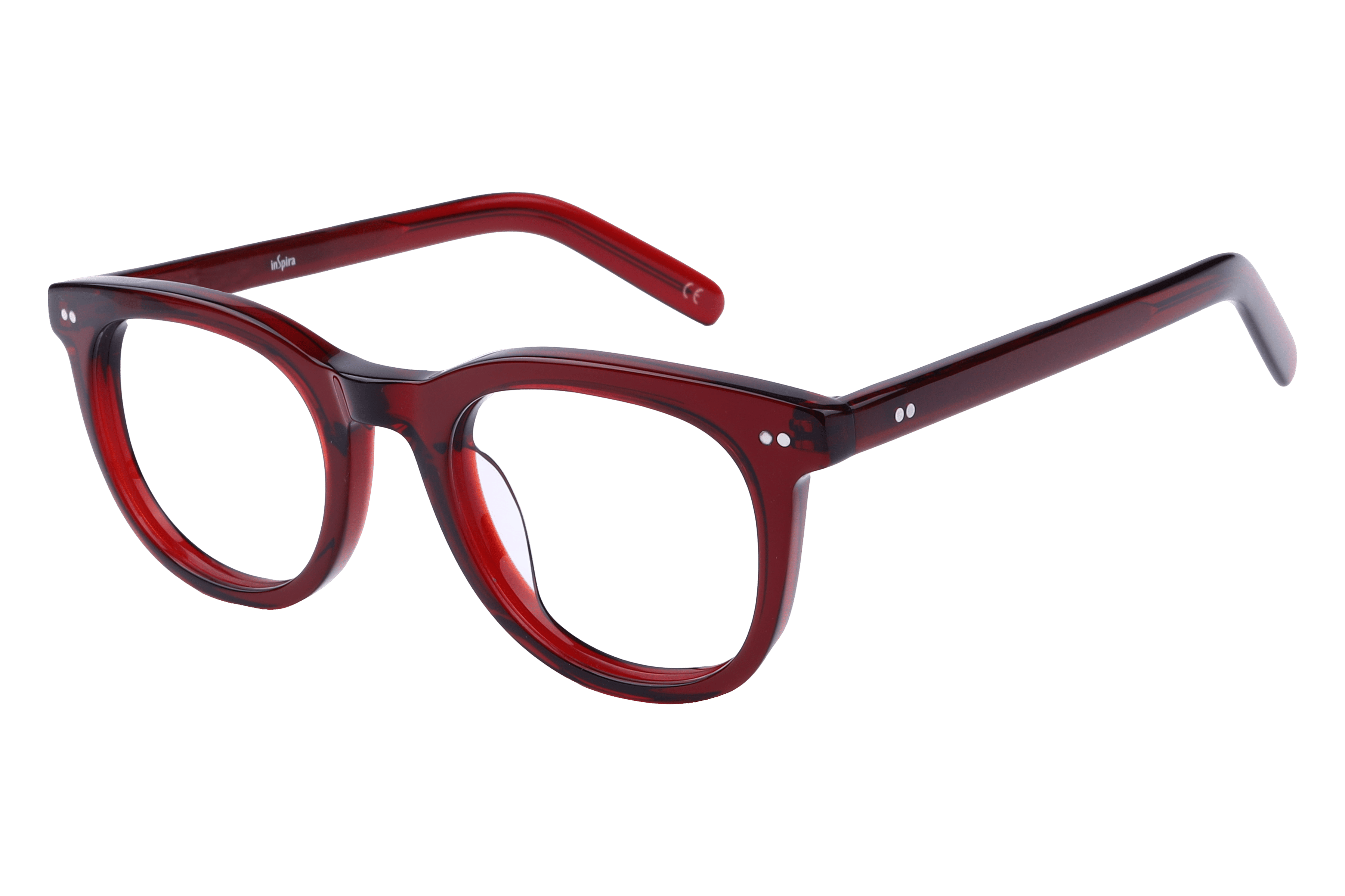 Inspira AS6415 Frame Maroon Unisex Full Shell — Maroon frame