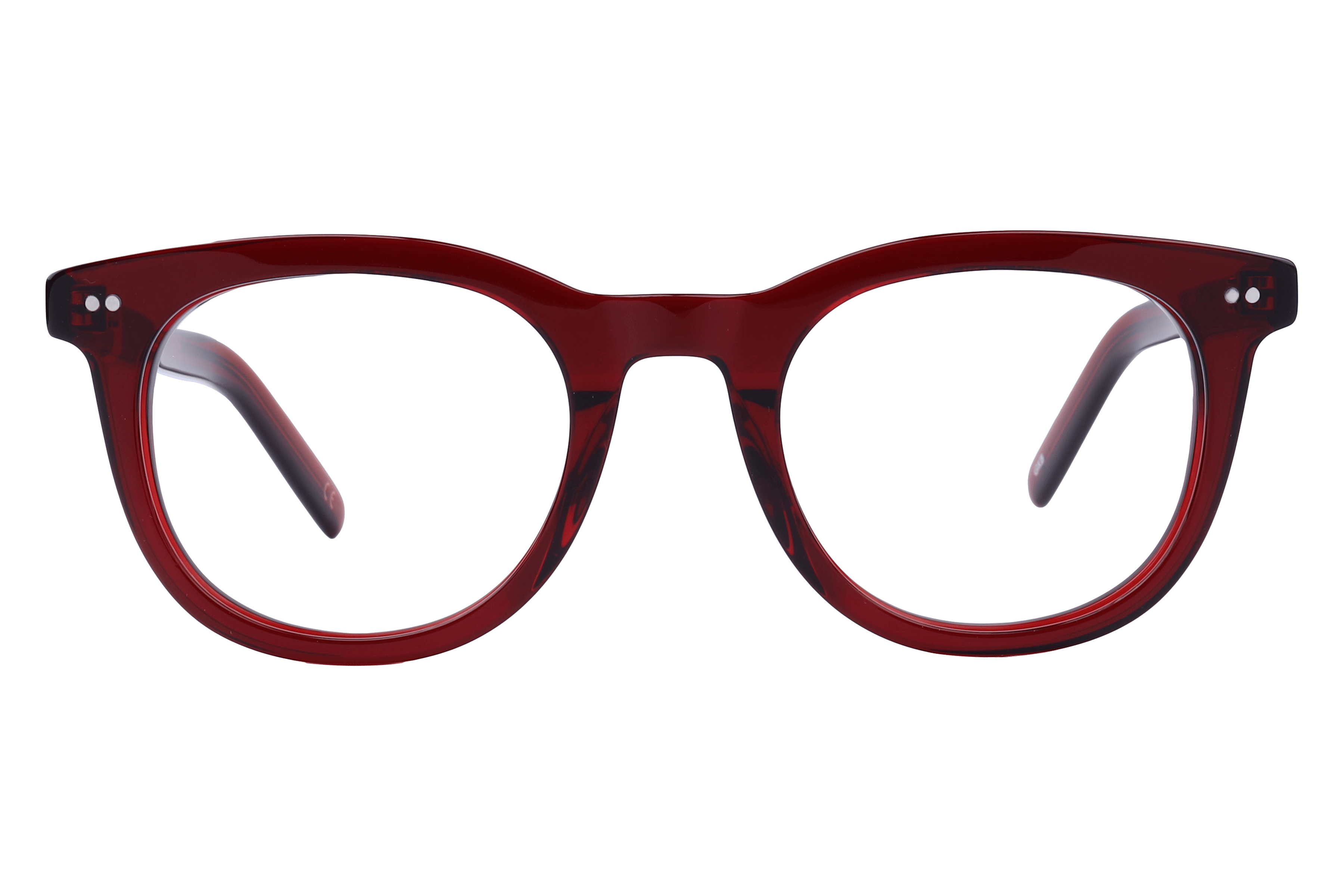 Inspira AS6415 Frame Maroon Unisex Full Shell Frame — Maroon frame — view 2