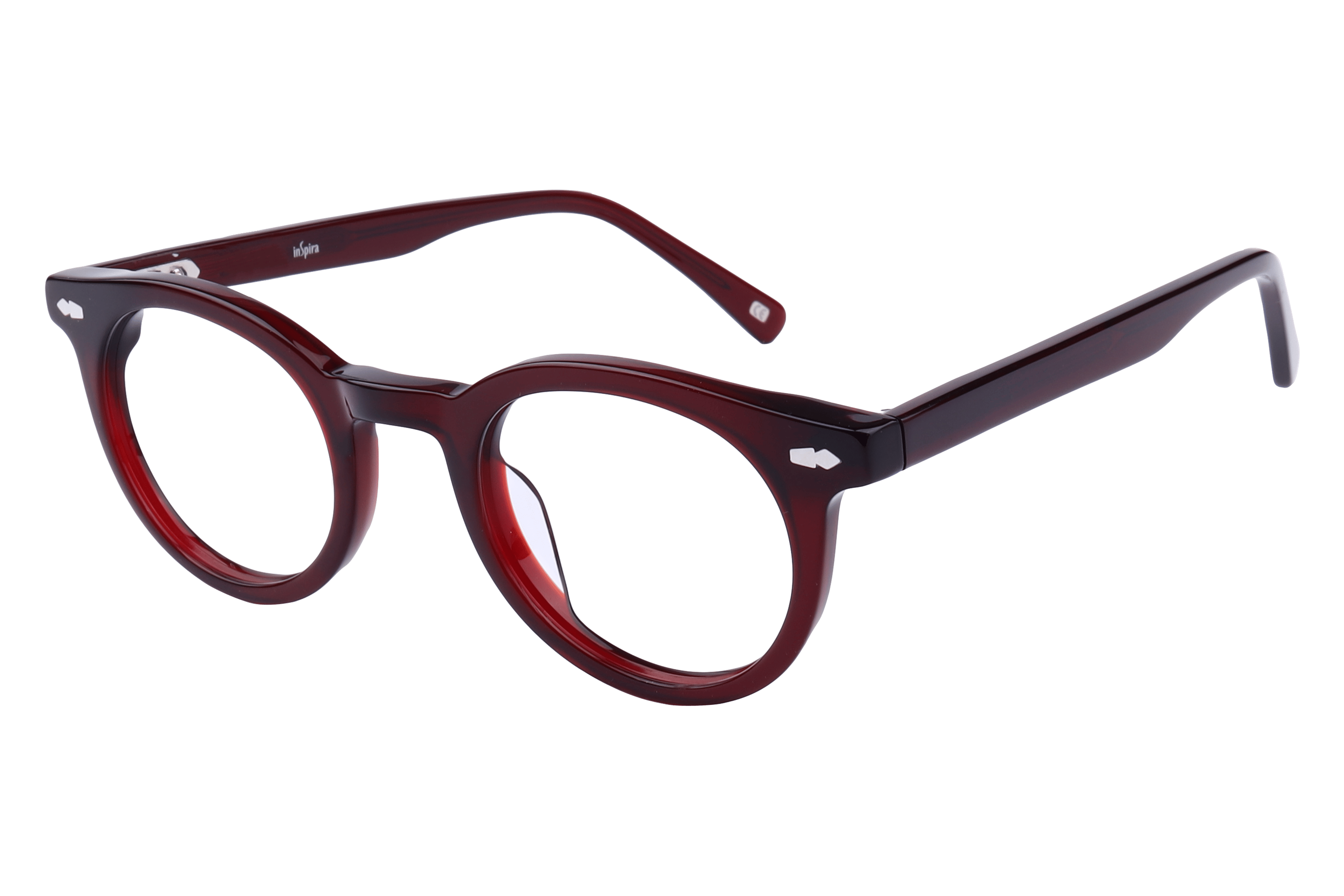 Inspira AS6427 Frame Maroon Unisex Full Shell — Maroon frame